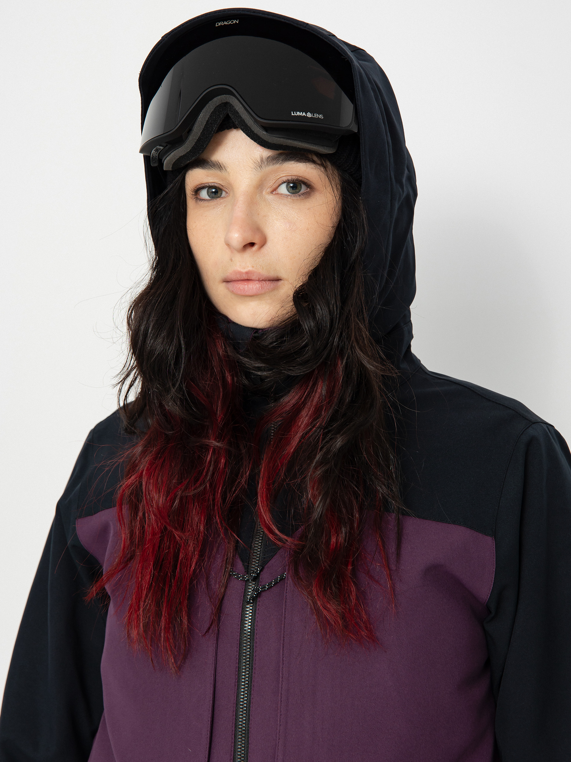 Womens Volcom Shelter 3D Stretch Snowboard jacket (blackberry)