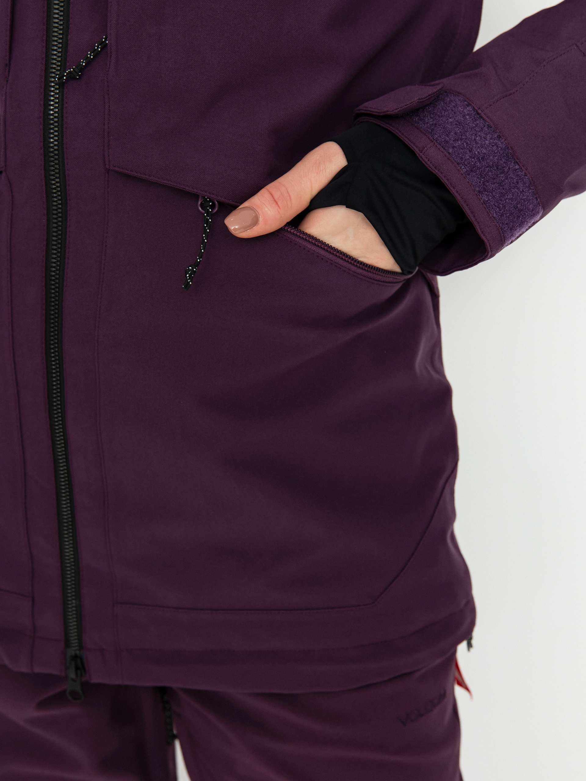 Womens Volcom Shelter 3D Stretch Snowboard jacket (blackberry)