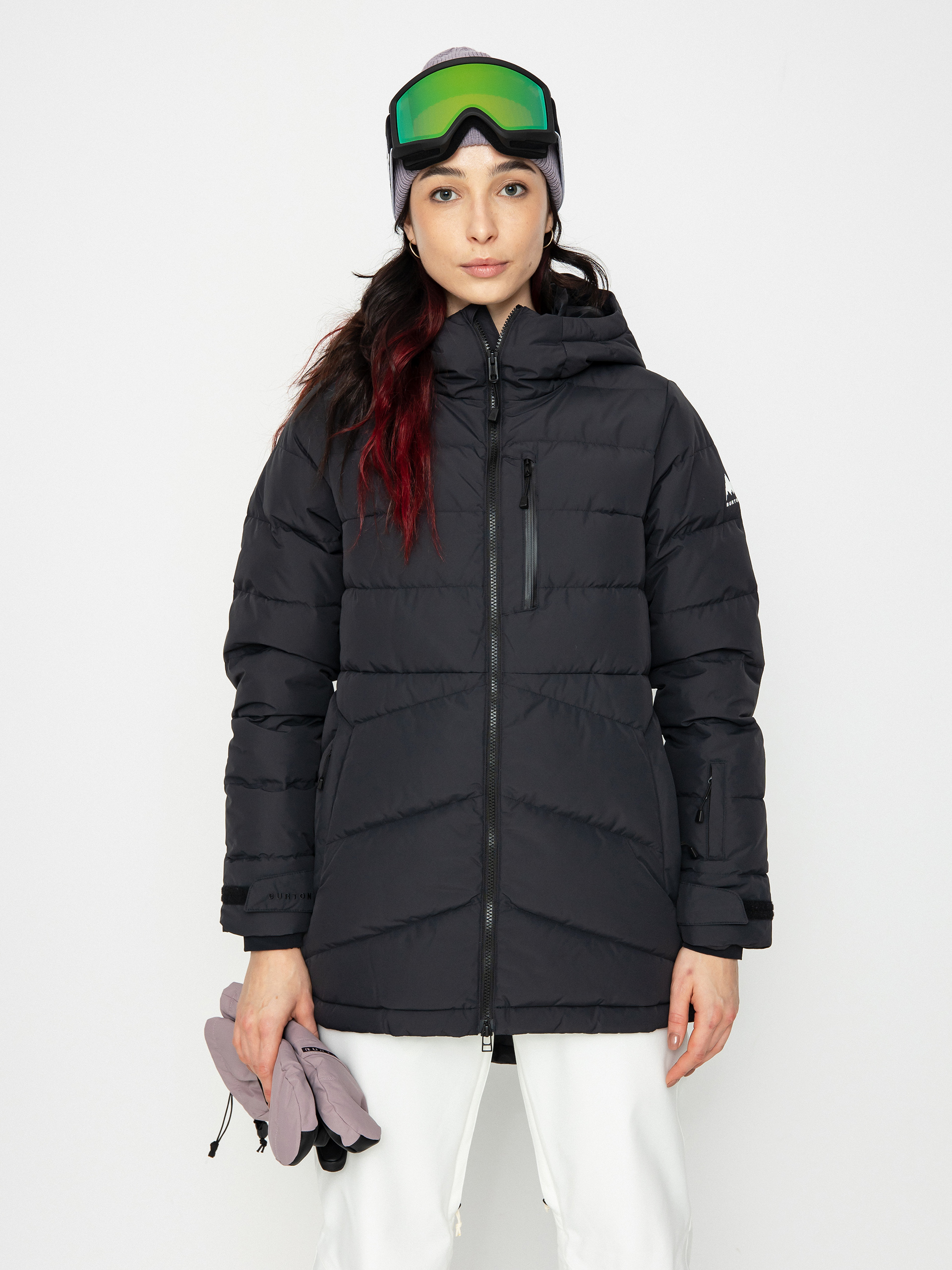 Womens Burton Loyil Down Snowboard jacket (true black)