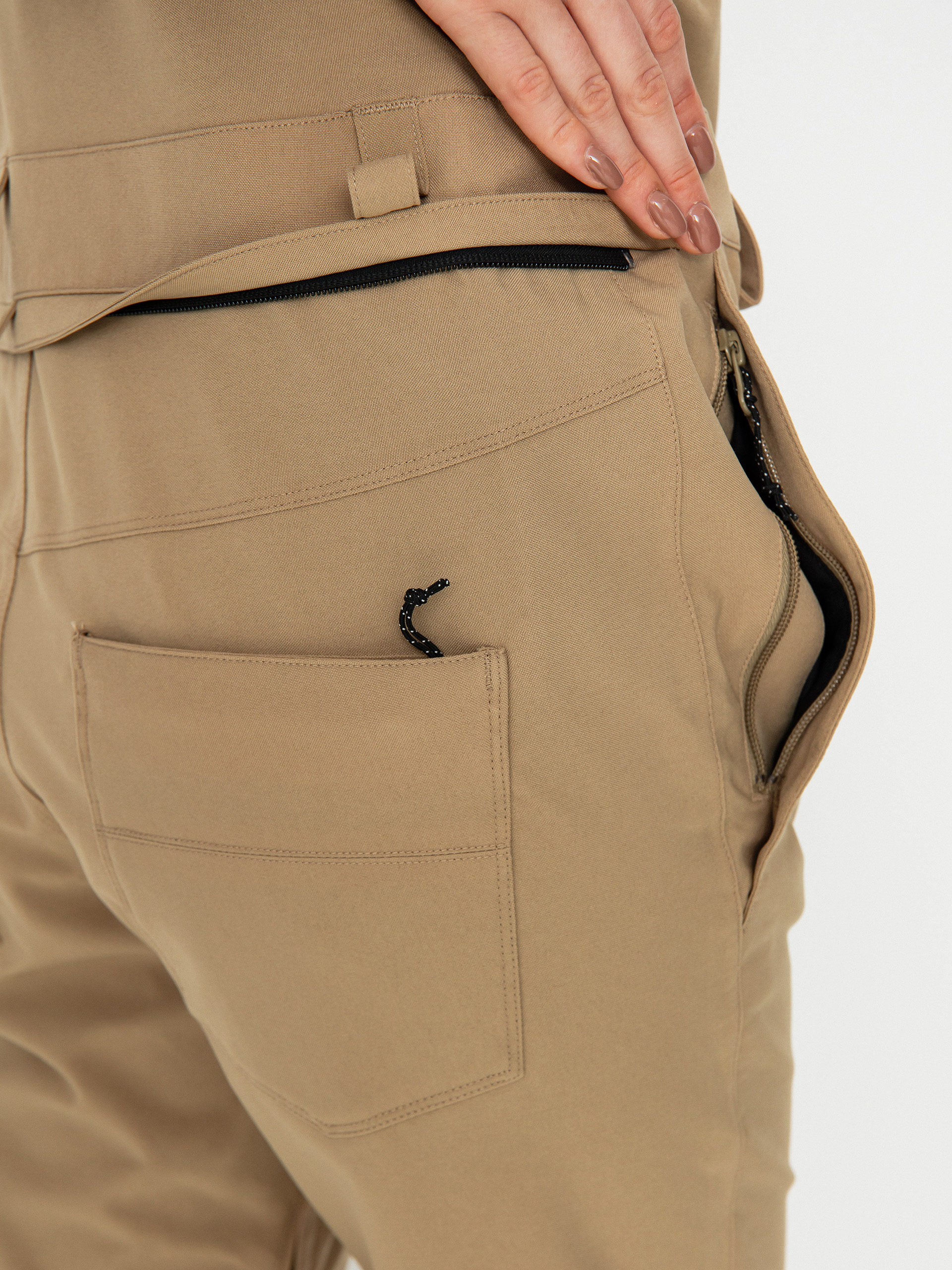 Damen Volcom Swift Bib Overall Snowboardhose (dark khaki)