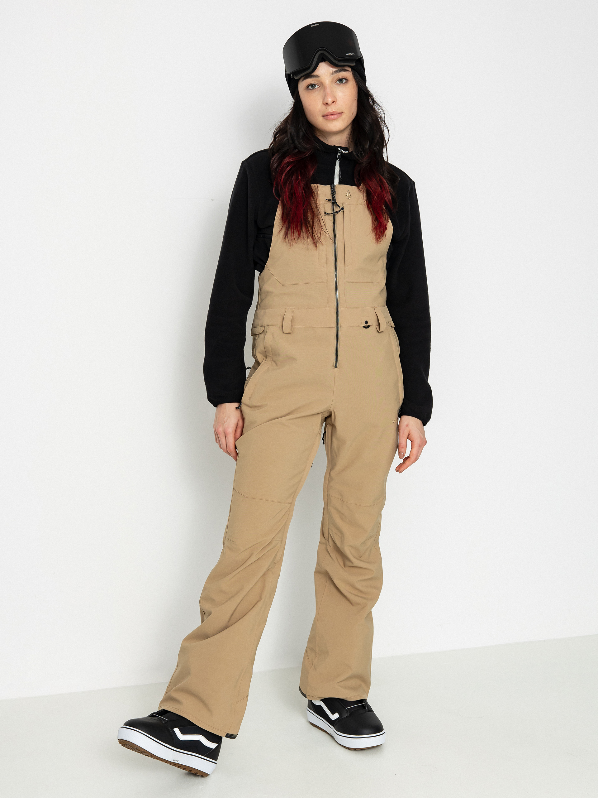 Volcom Swift Bib Overall Snowboardhose Wmn (dark khaki)