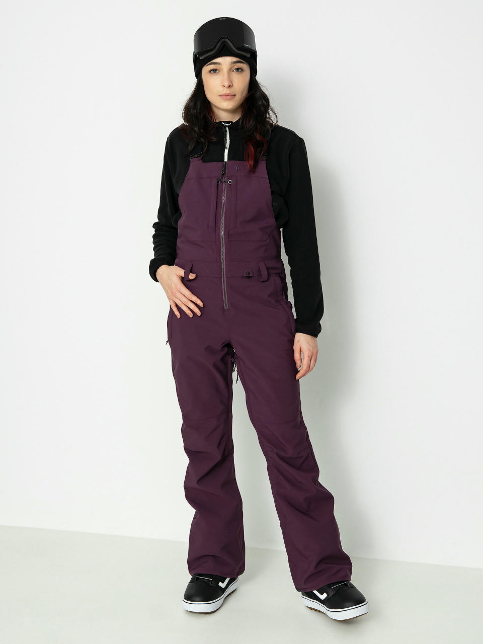 Womens Volcom Swift Bib Overall Snowboard pants (blackberry)