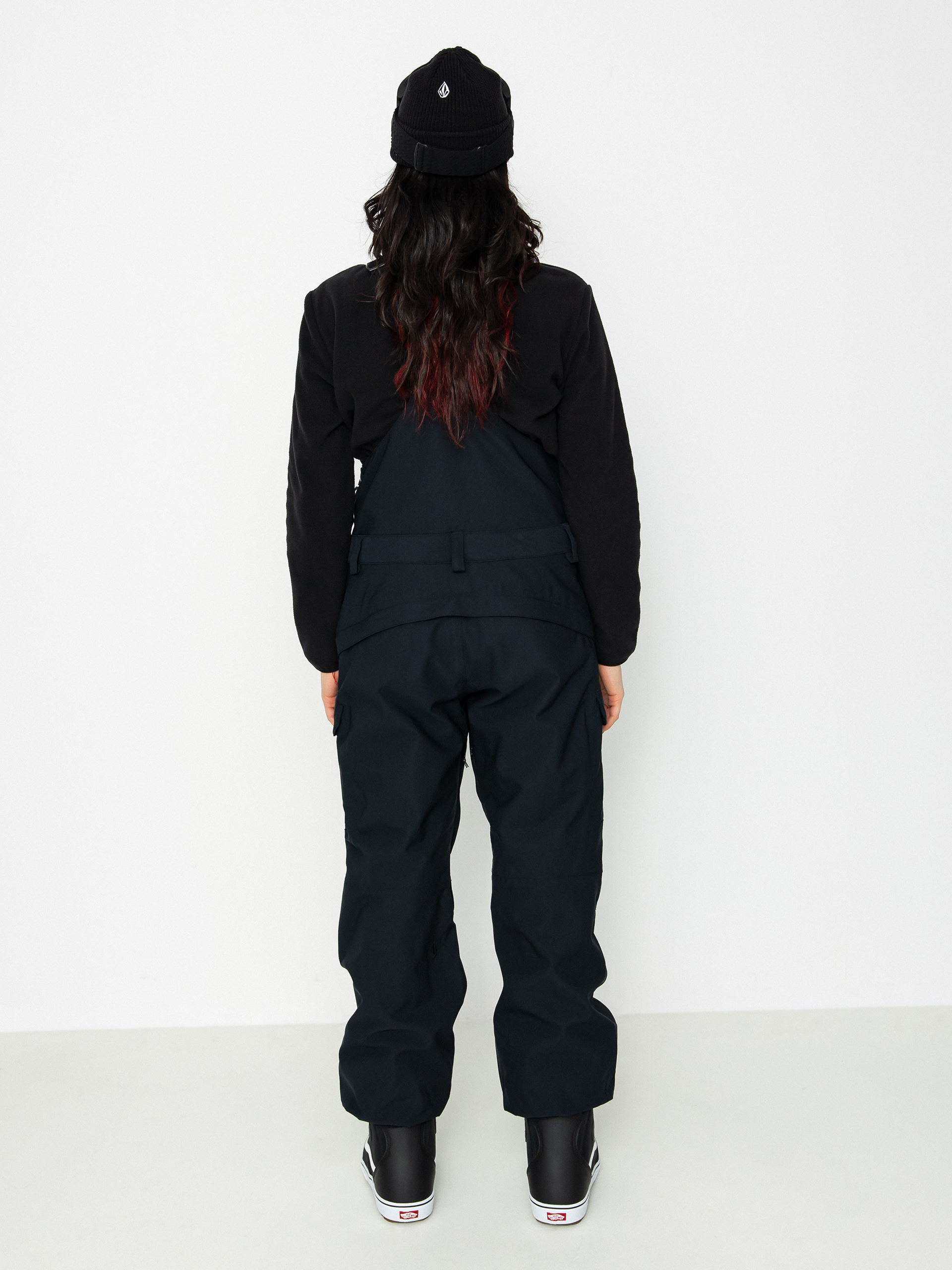Womens Volcom Creston 3Dstretch Bib Overall Snowboard pants (black)