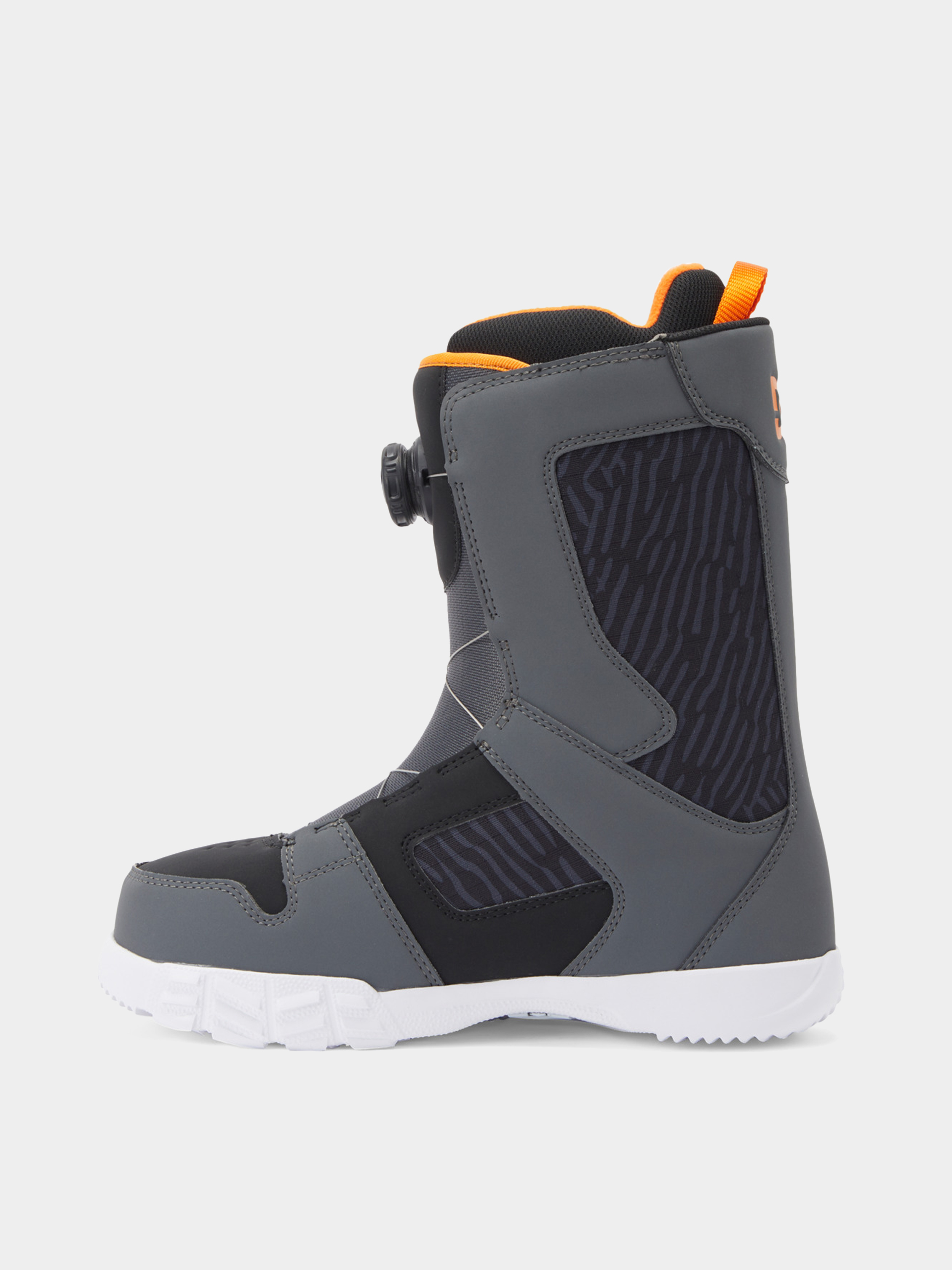 Mens DC Phase Boa Snowboard boots grey black orange