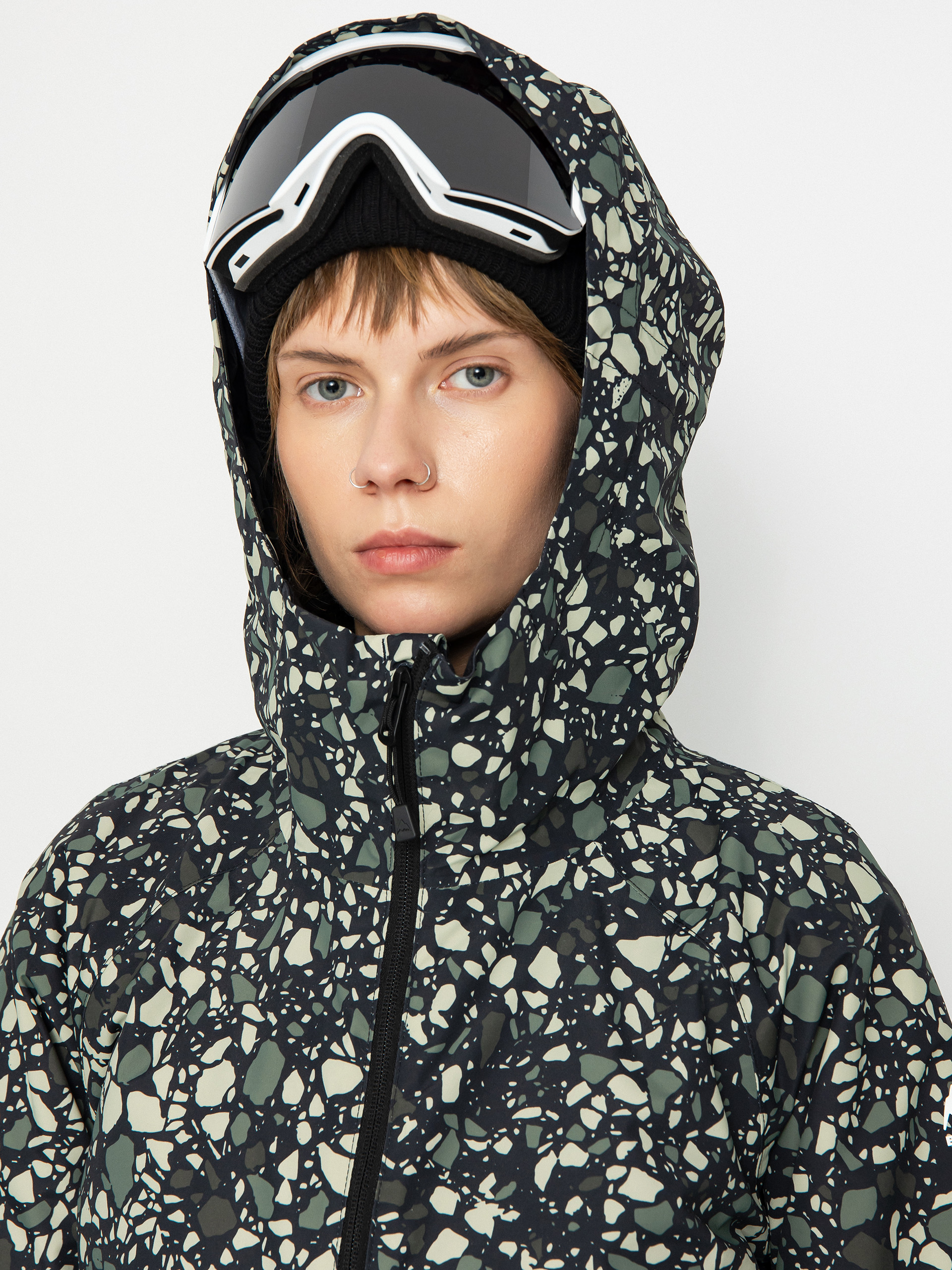 Damen Burton Lalik Snowboardjacke (sediment/true black)