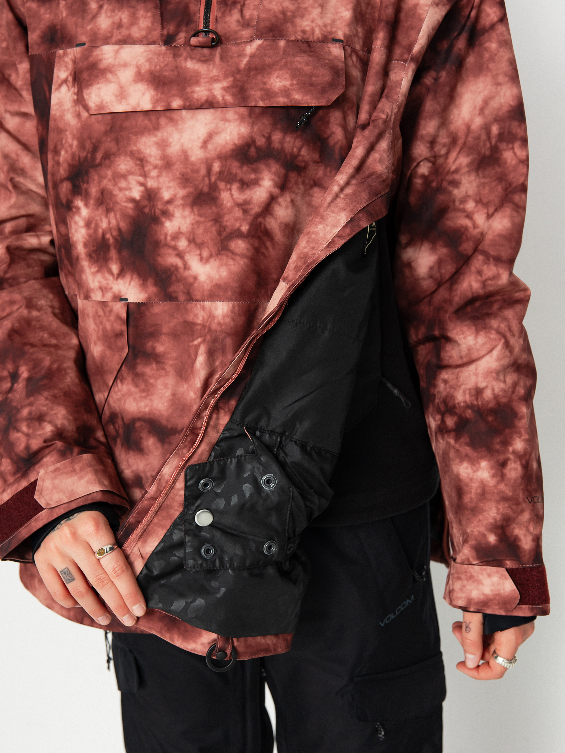 Damen Volcom Fern Ins Gore Pullover Snowboardjacke (pink salt wash)