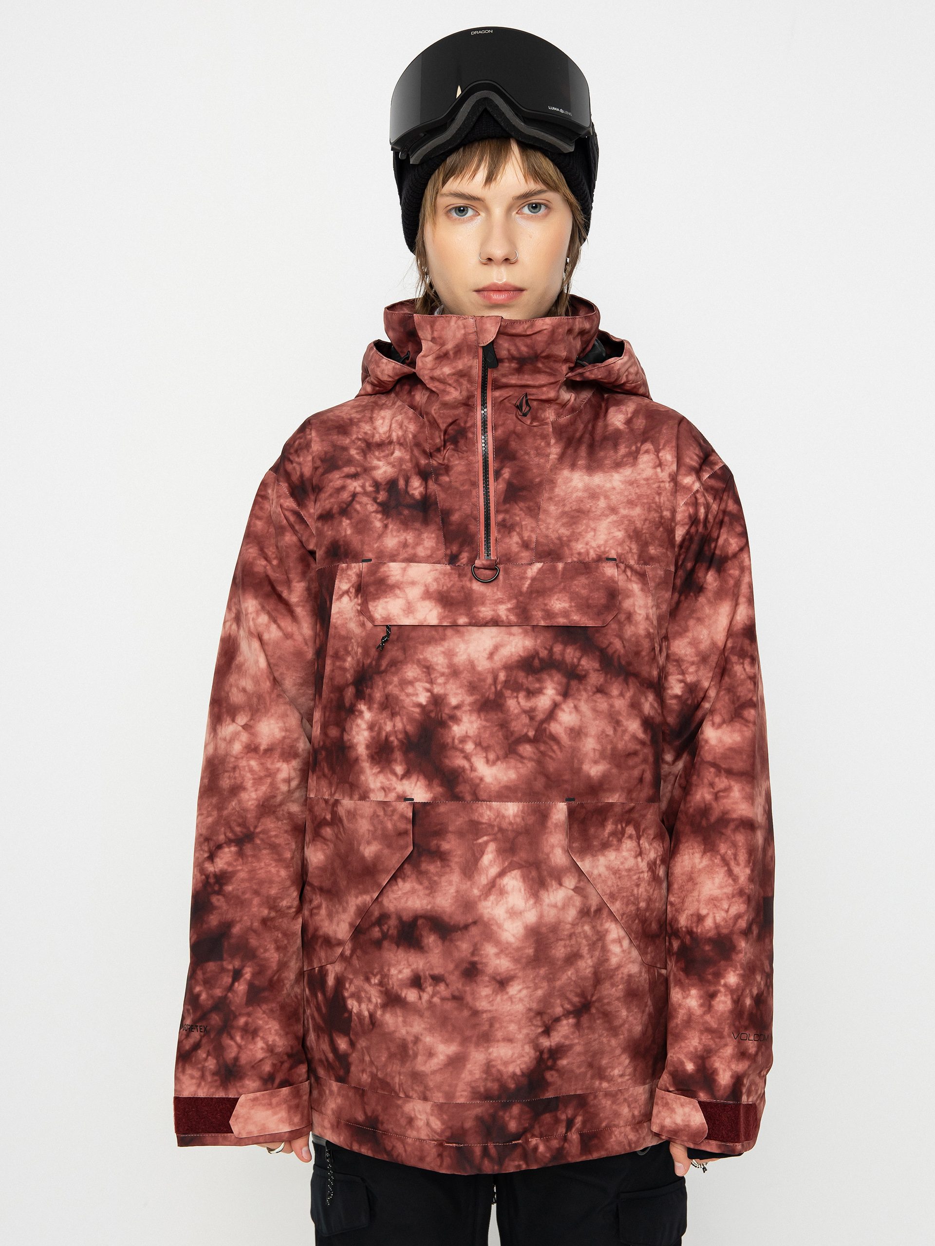 Womens Volcom Fern Ins Gore Pullover Snowboard jacket (pink salt wash)