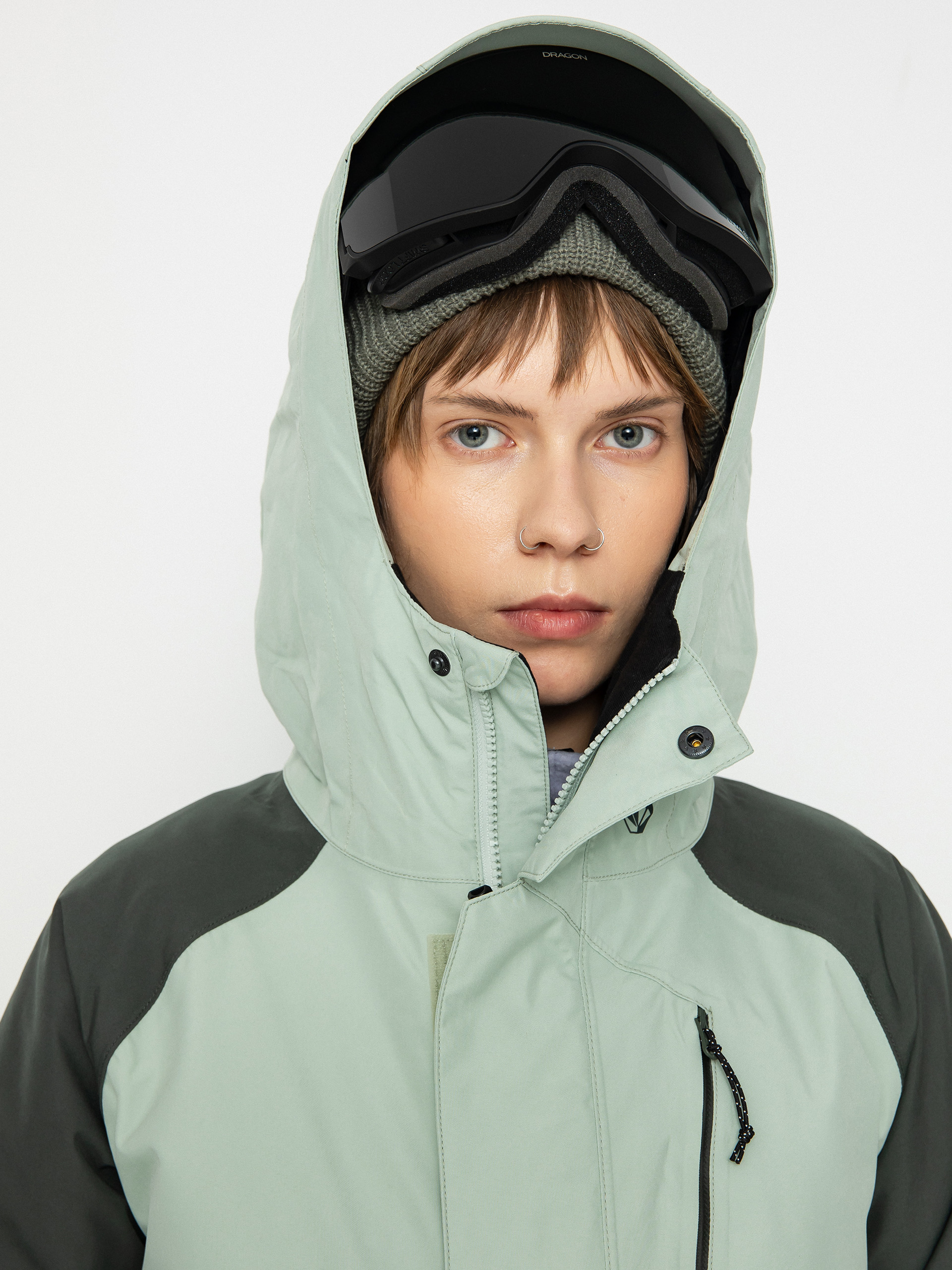 Damen Volcom V.Co Aris Ins Gore Snowboardjacke (sage frost)