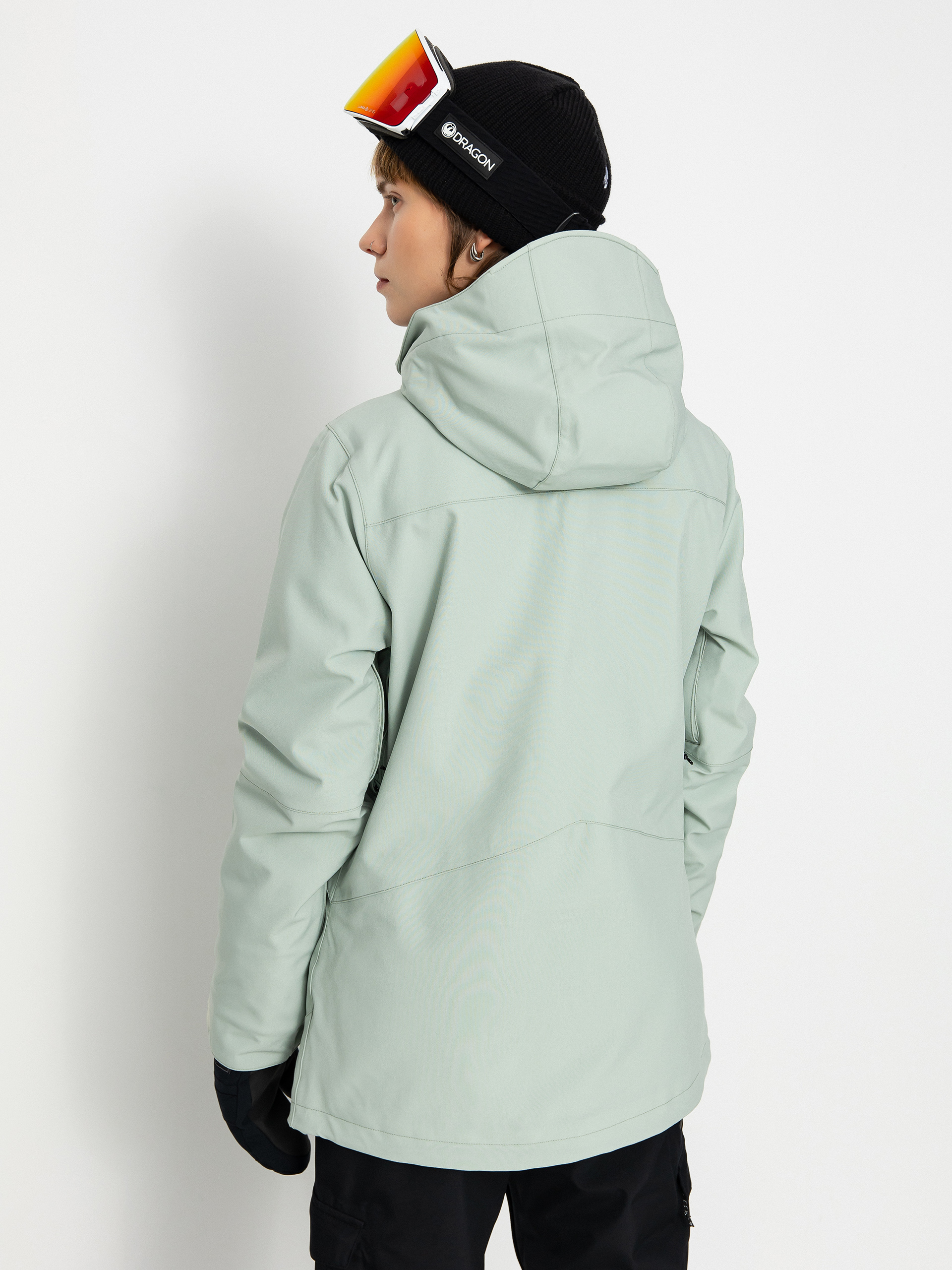 Damen Volcom Shelter 3D Stretch Snowboardjacke (sage frost)
