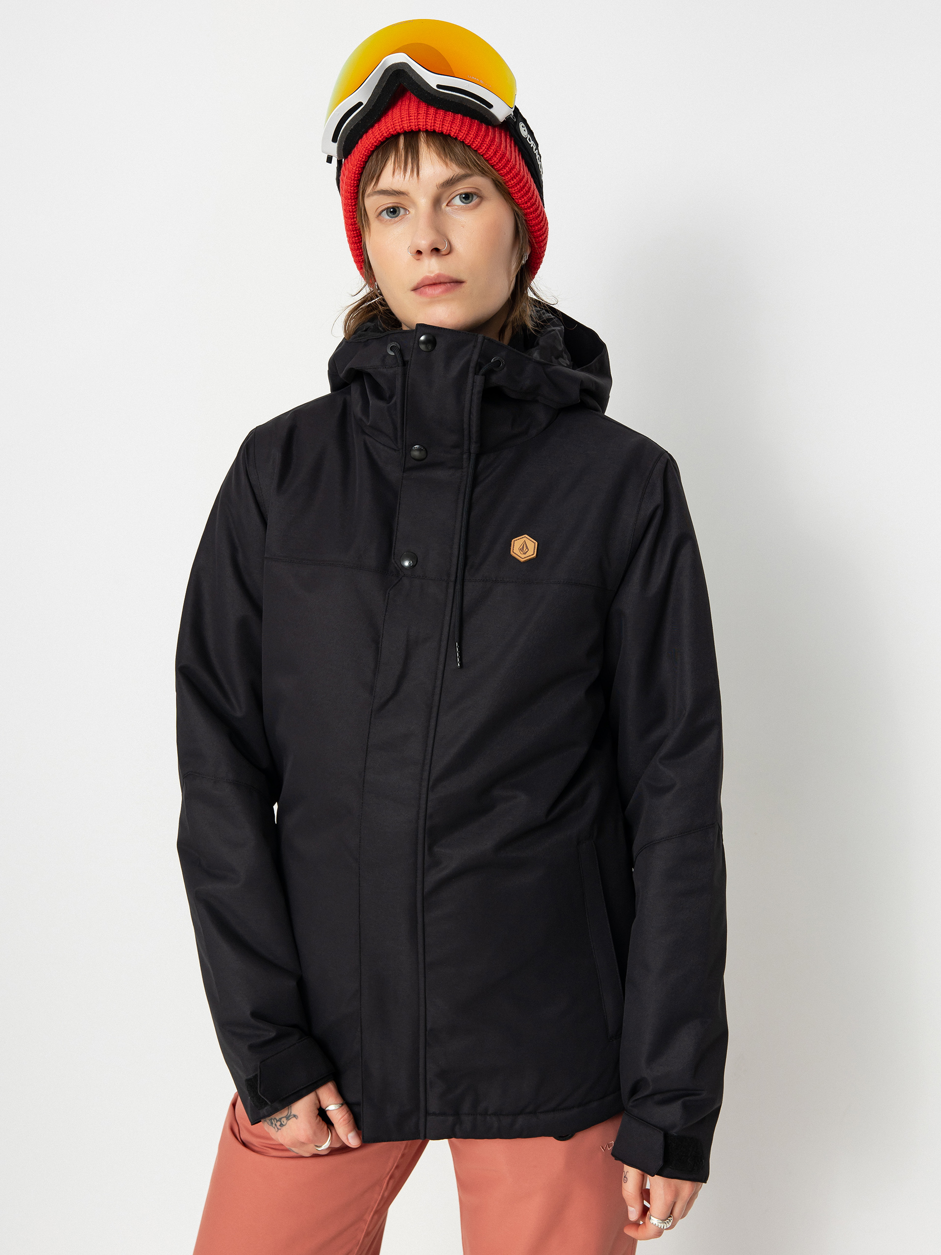 Damen Volcom Bolt Ins Snowboard jacke (black)