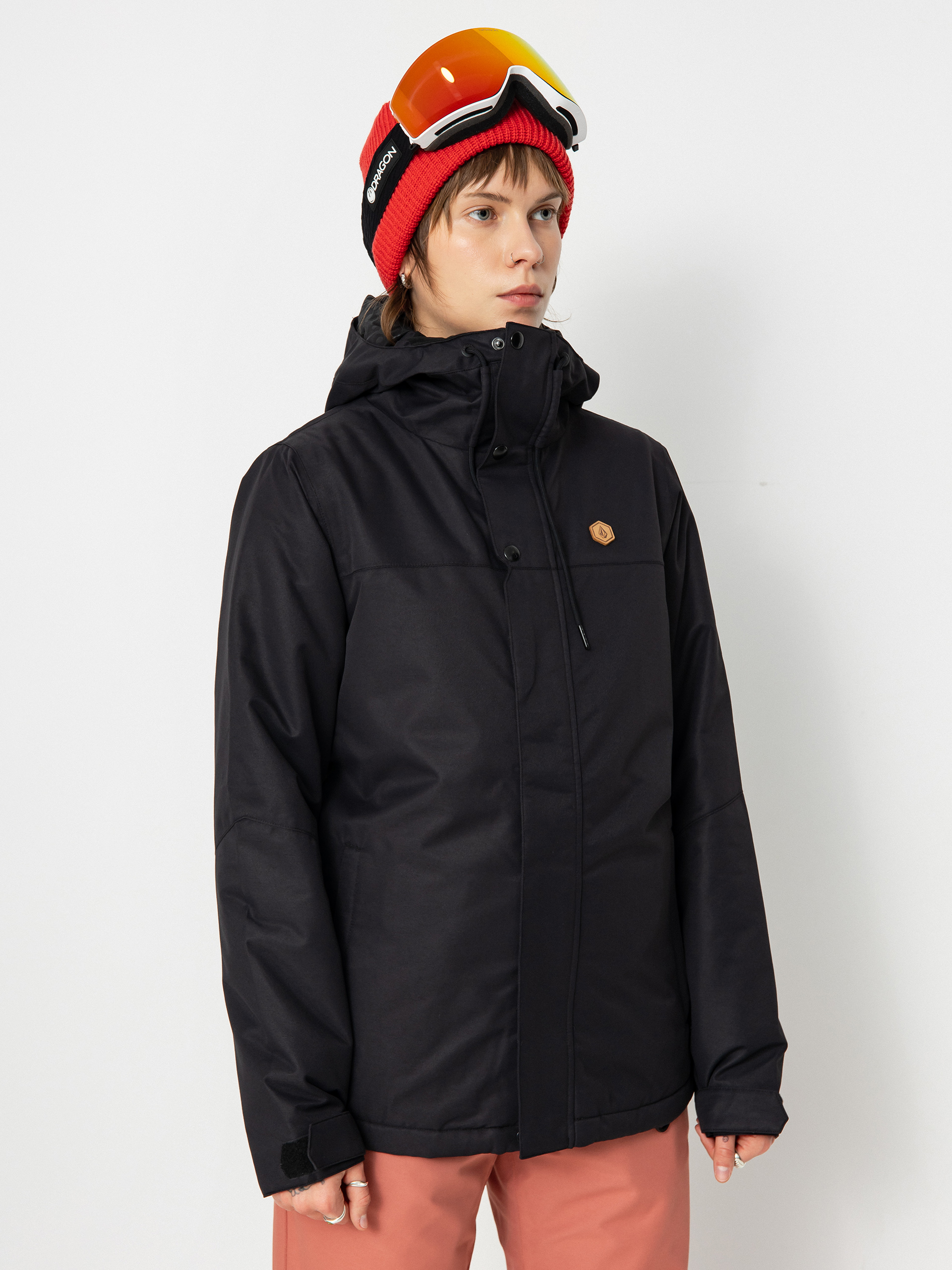 Damen Volcom Bolt Ins Snowboard jacke (black)