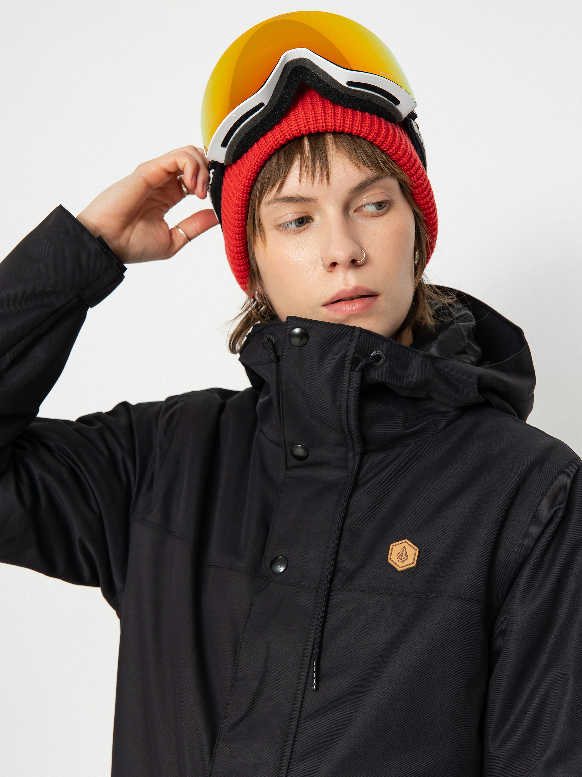 Damen Volcom Bolt Ins Snowboard jacke (black)