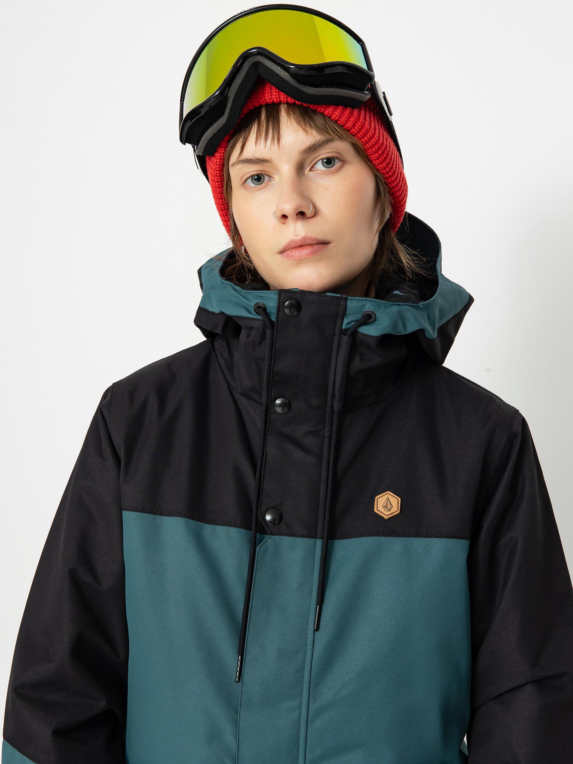 Damen Volcom Bolt Ins Snowboard jacke (balsam)