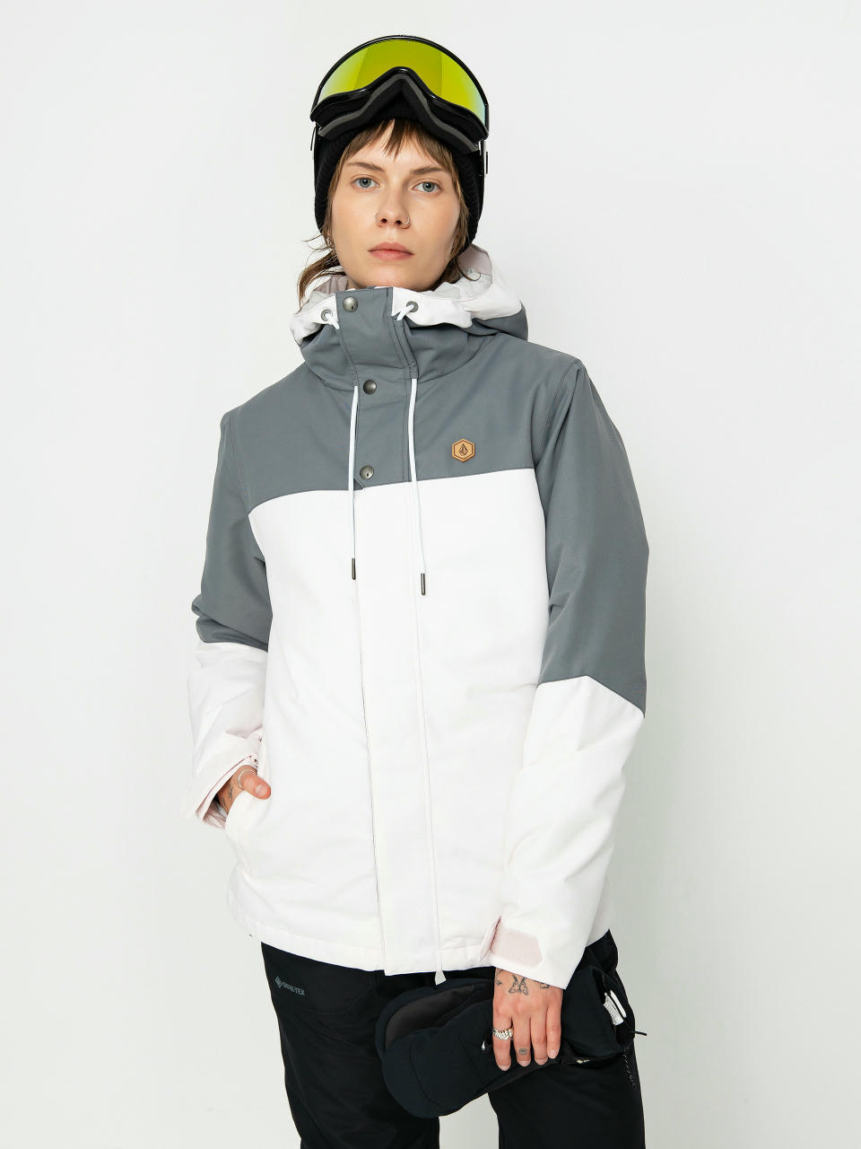 Damen Volcom Bolt Ins Snowboardjacke (calcite)