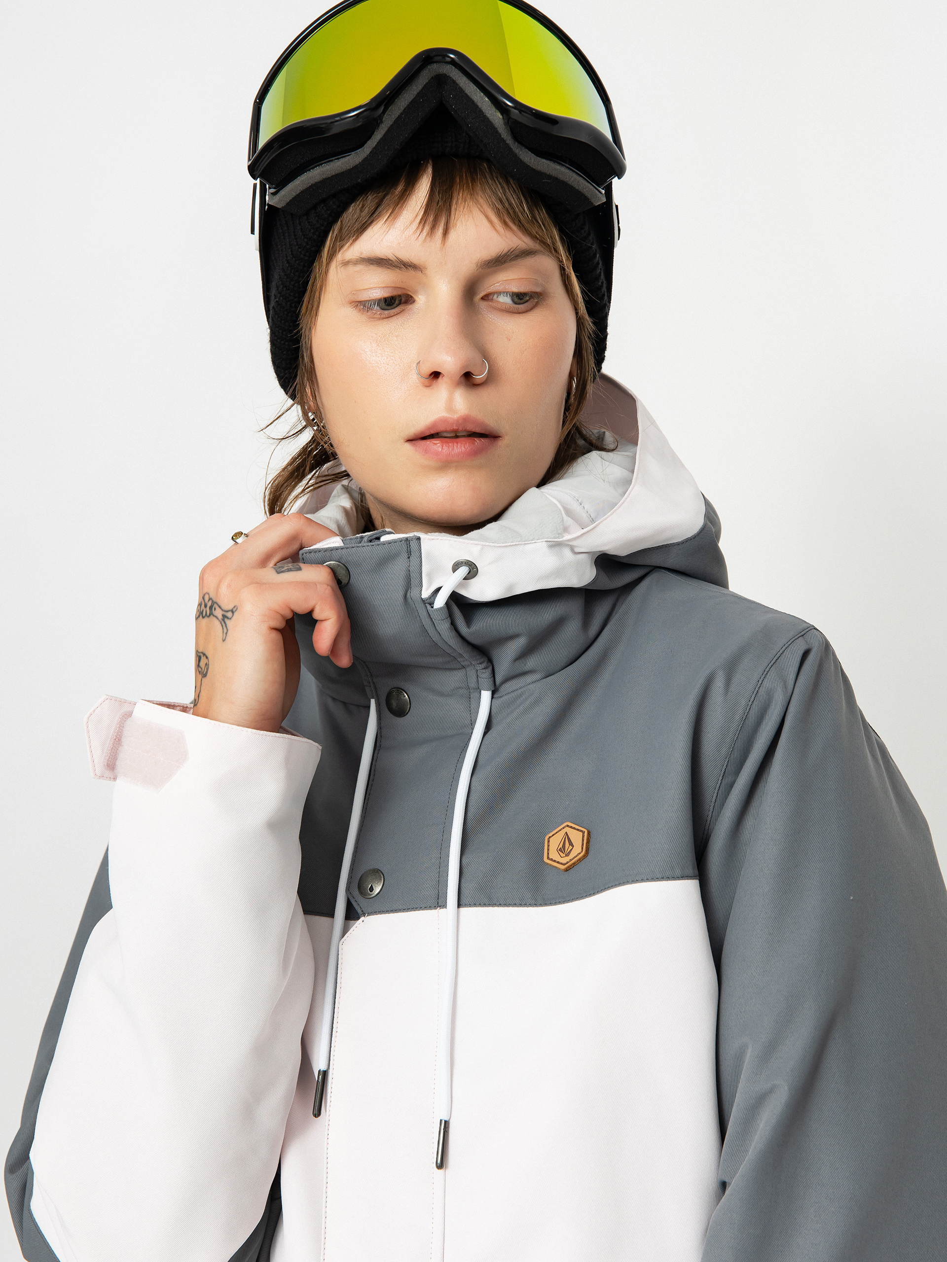 Womens Volcom Bolt Ins Snowboard jacket (calcite)