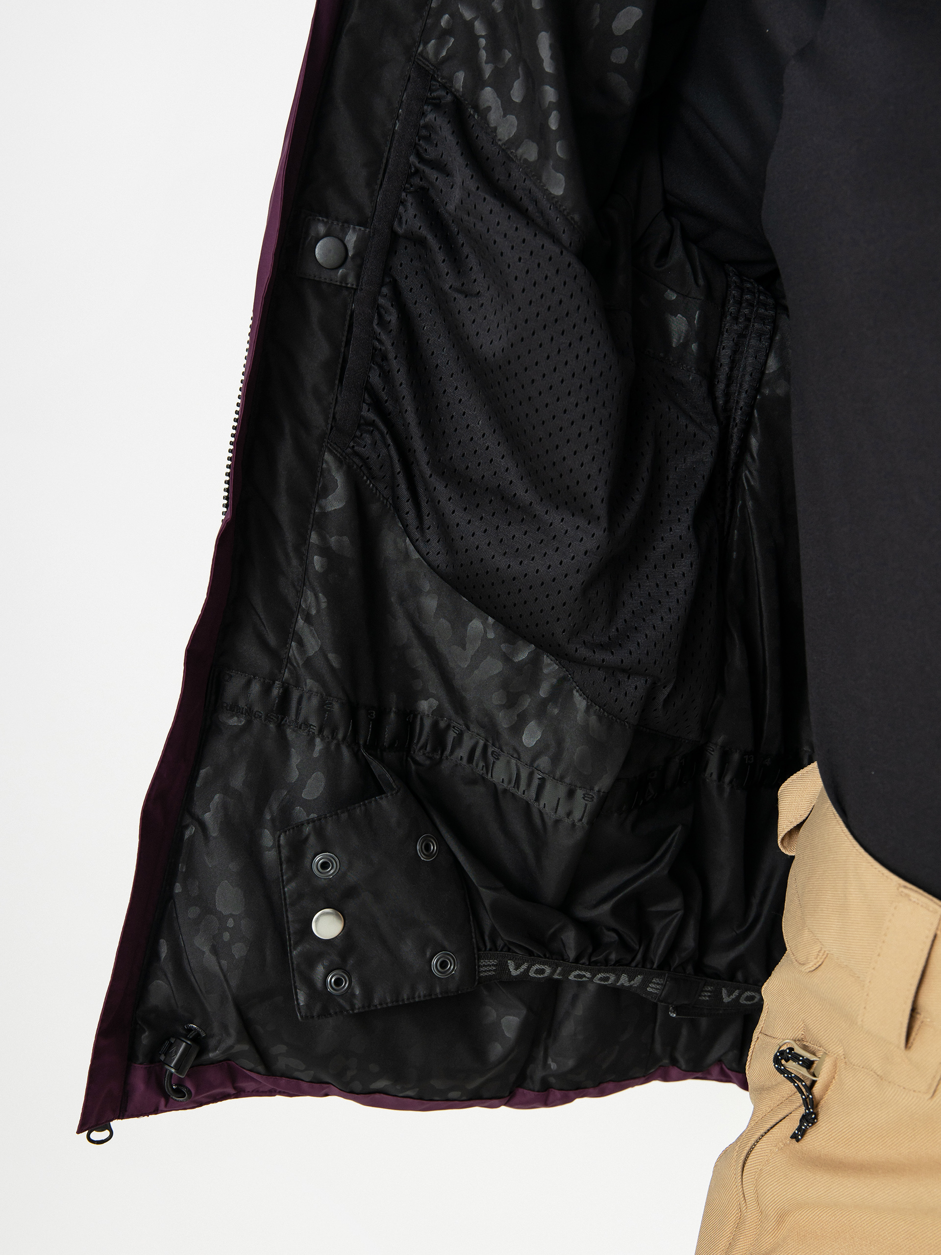 Womens Volcom Puffleup Snowboard jacket (blackberry)