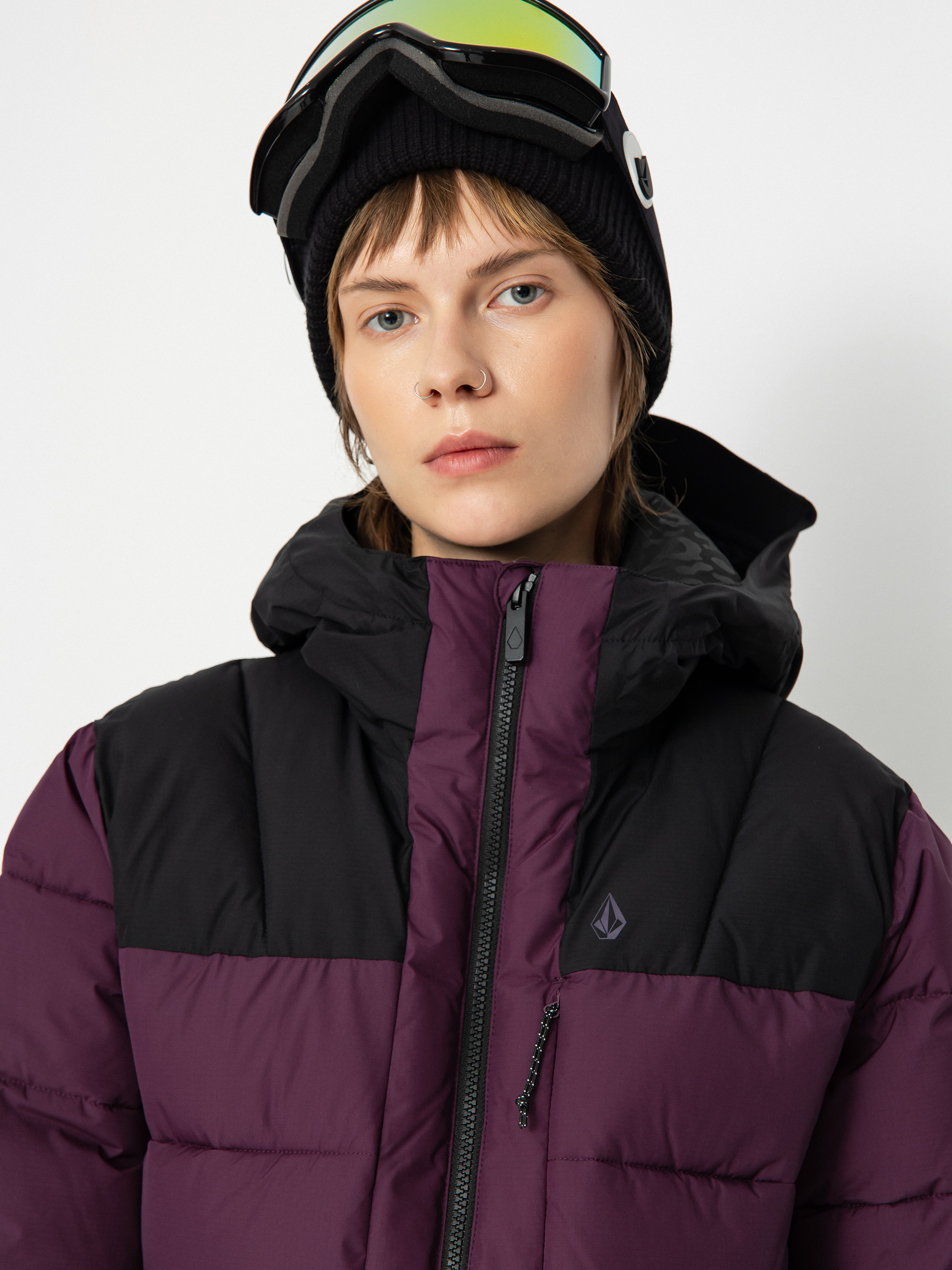 Womens Volcom Puffleup Snowboard jacket (blackberry)