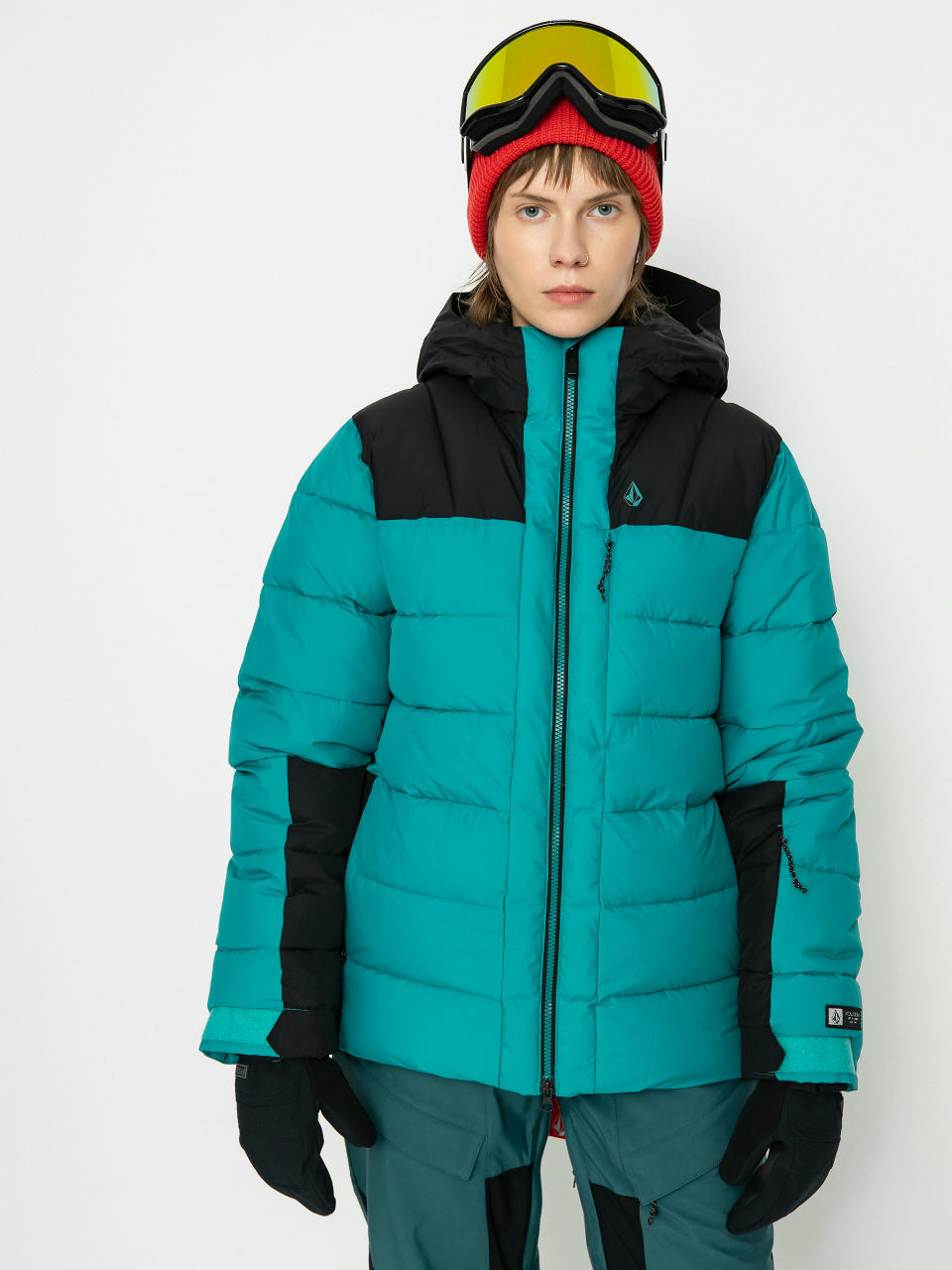 Damen Volcom Puffleup Snowboardjacke (vibrant green)