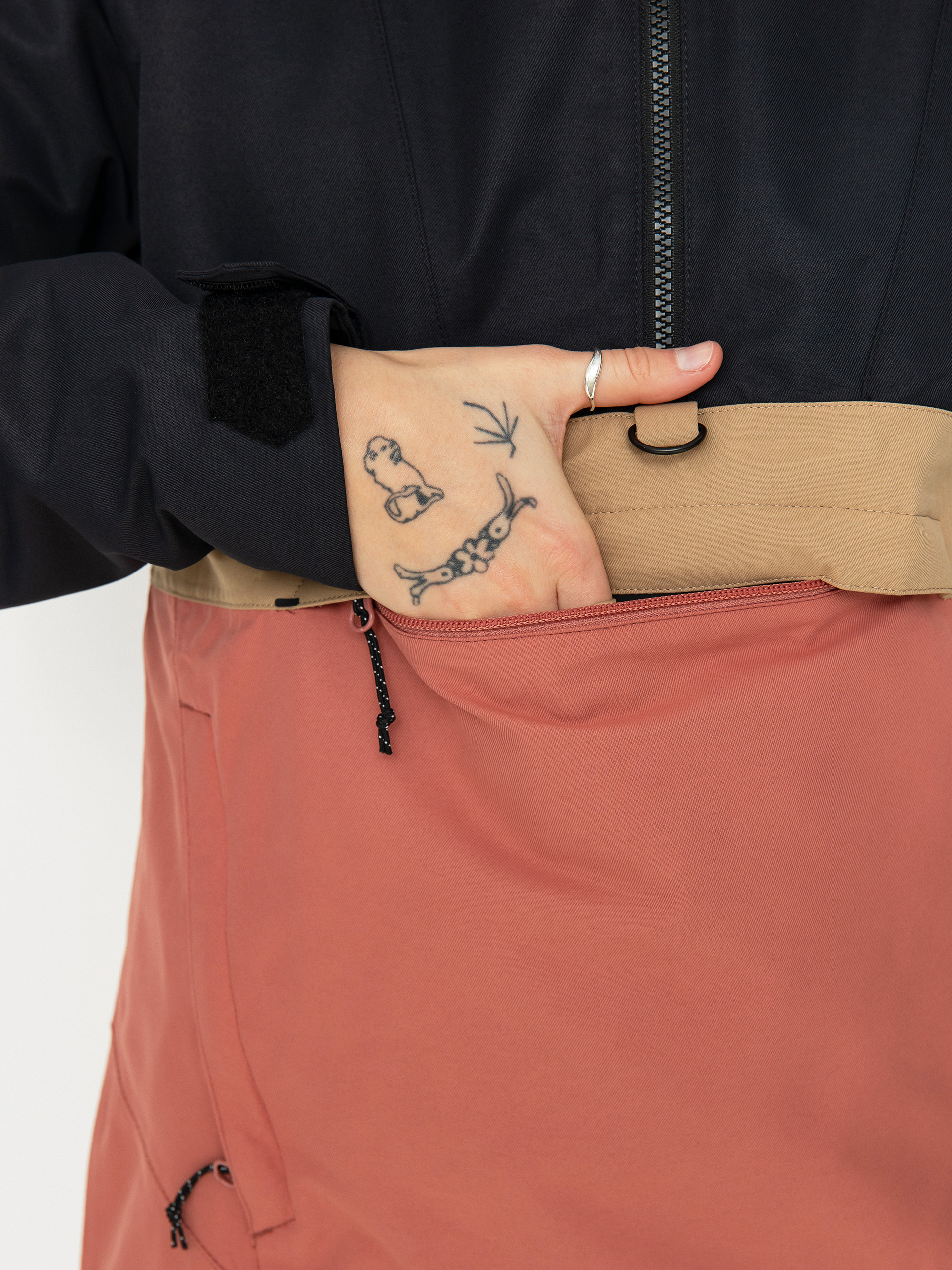 Womens Volcom Ashfield Pullover Snowboard jacket (earth pink)