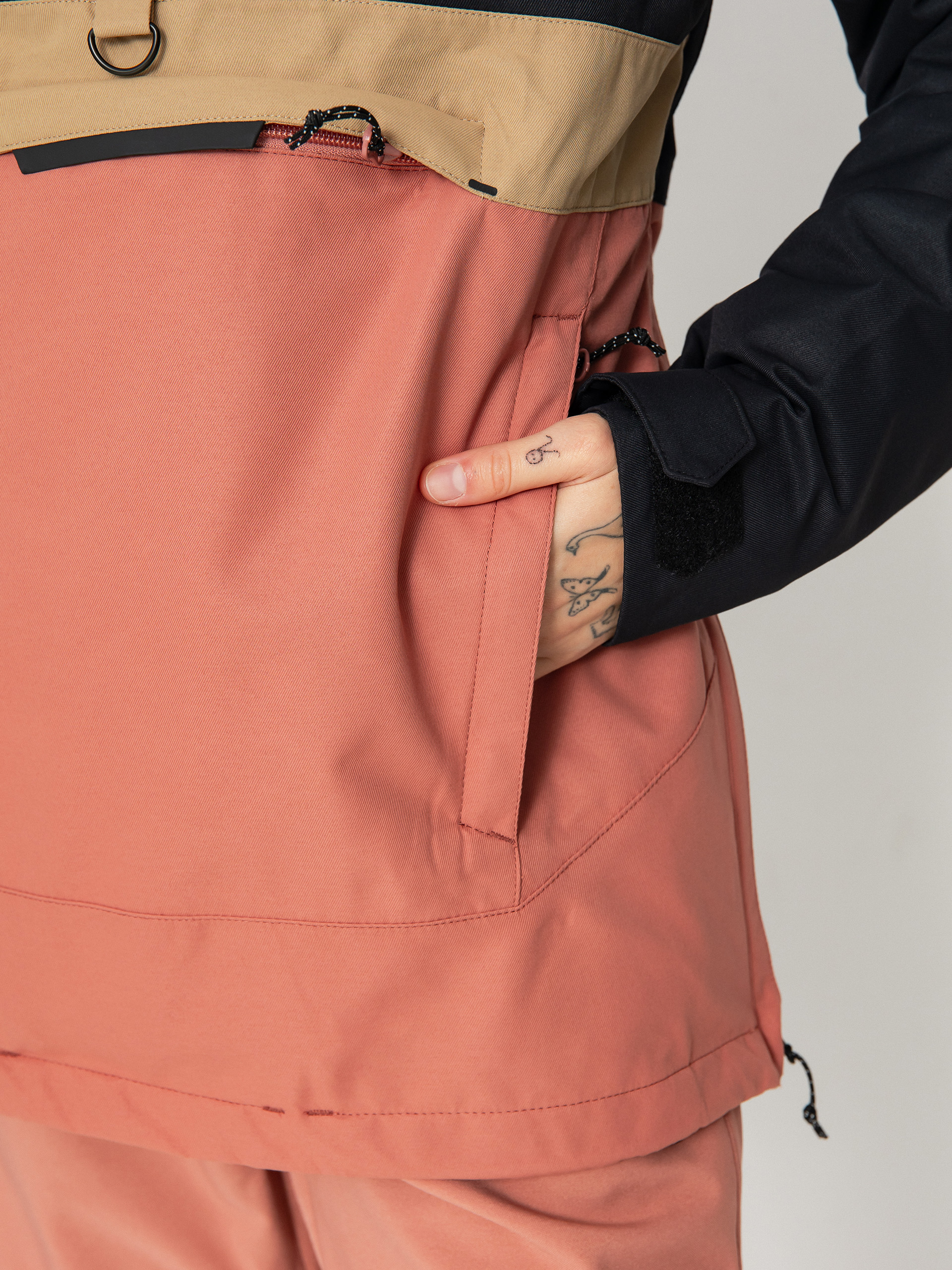 Damen Volcom Ashfield Pullover Snowboardjacke (earth pink)