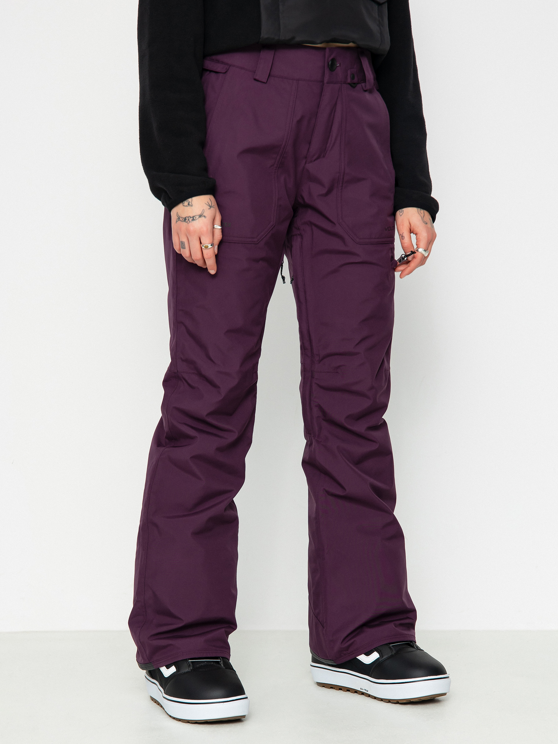 Damen Volcom Knox Ins Gore Tex Snowboardhose (blackberry)