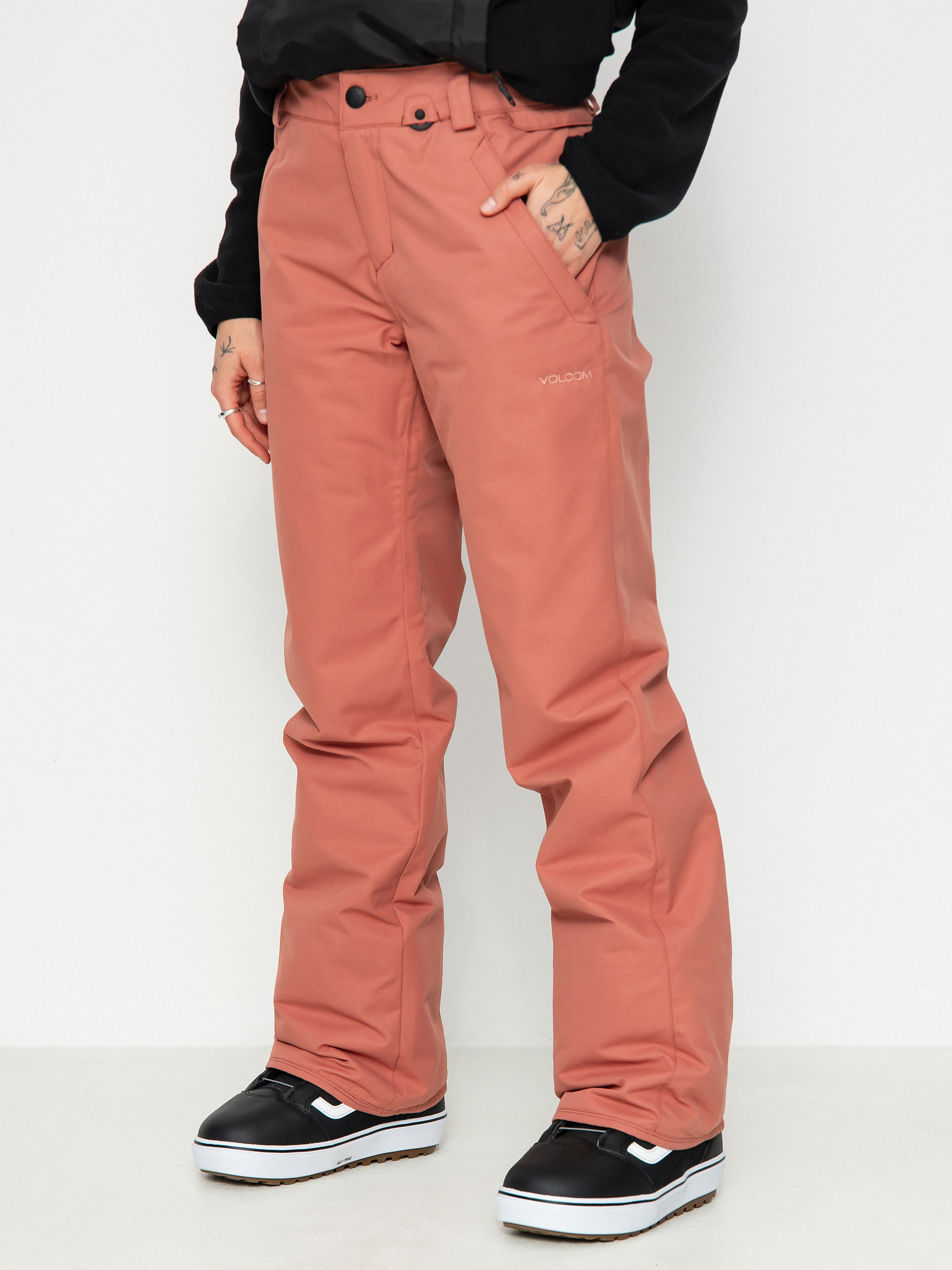 Womens Volcom Frochickie Ins Snowboard pants (earth pink)