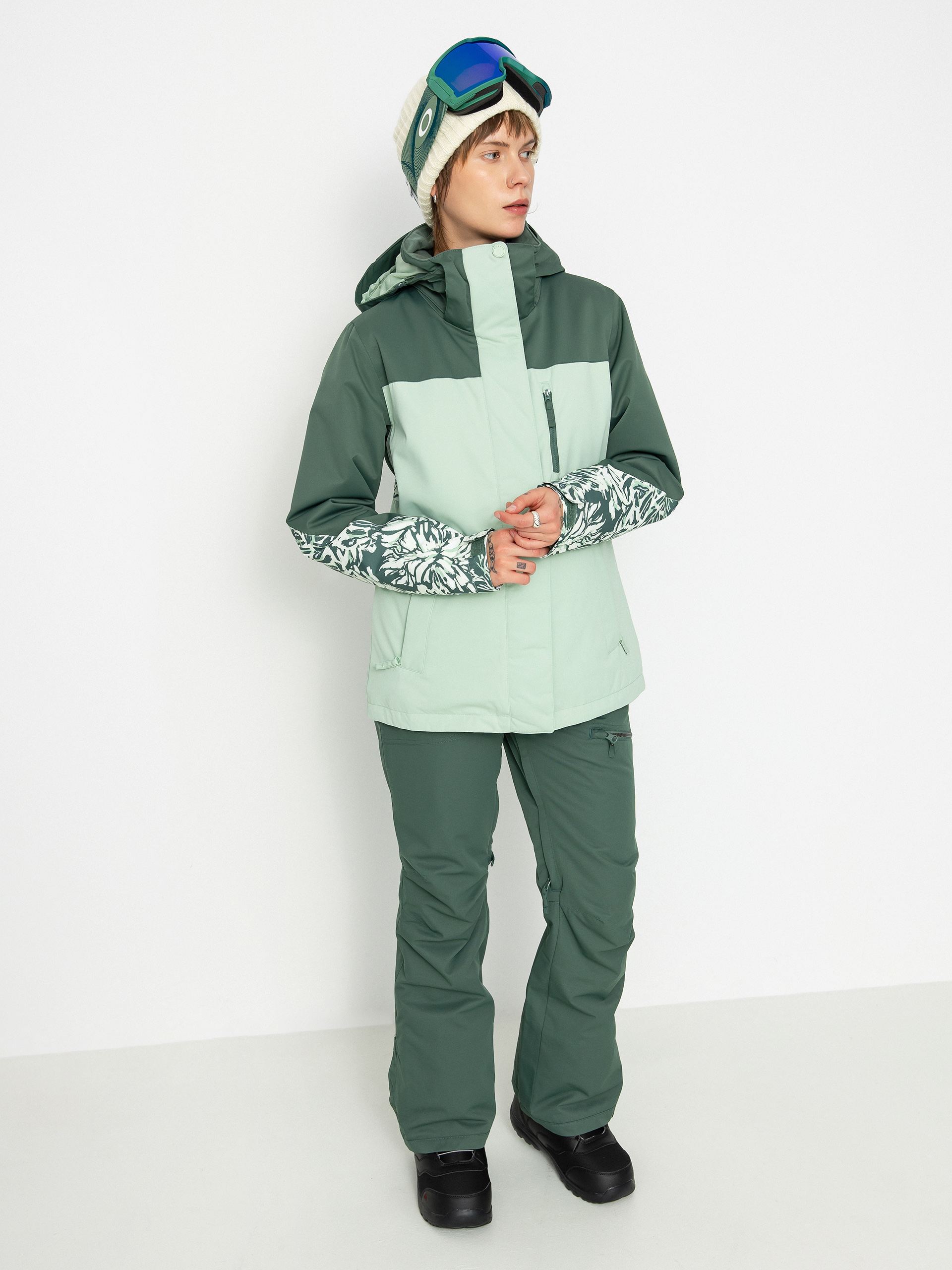 Roxy Jetty Block Snowboardjacke Wmn (dark forest wild)