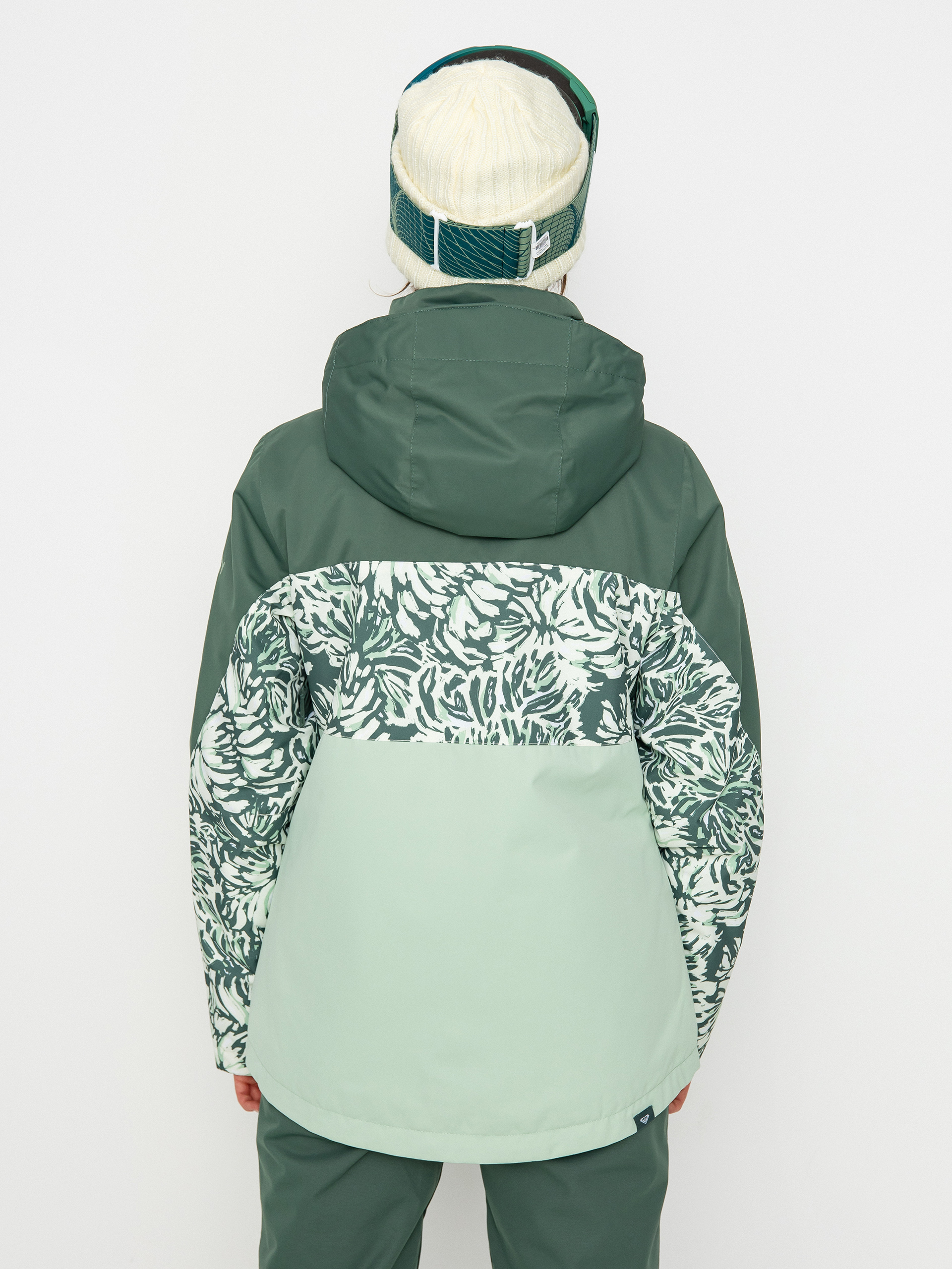 Damen Roxy Jetty Block Snowboardjacke (dark forest wild)