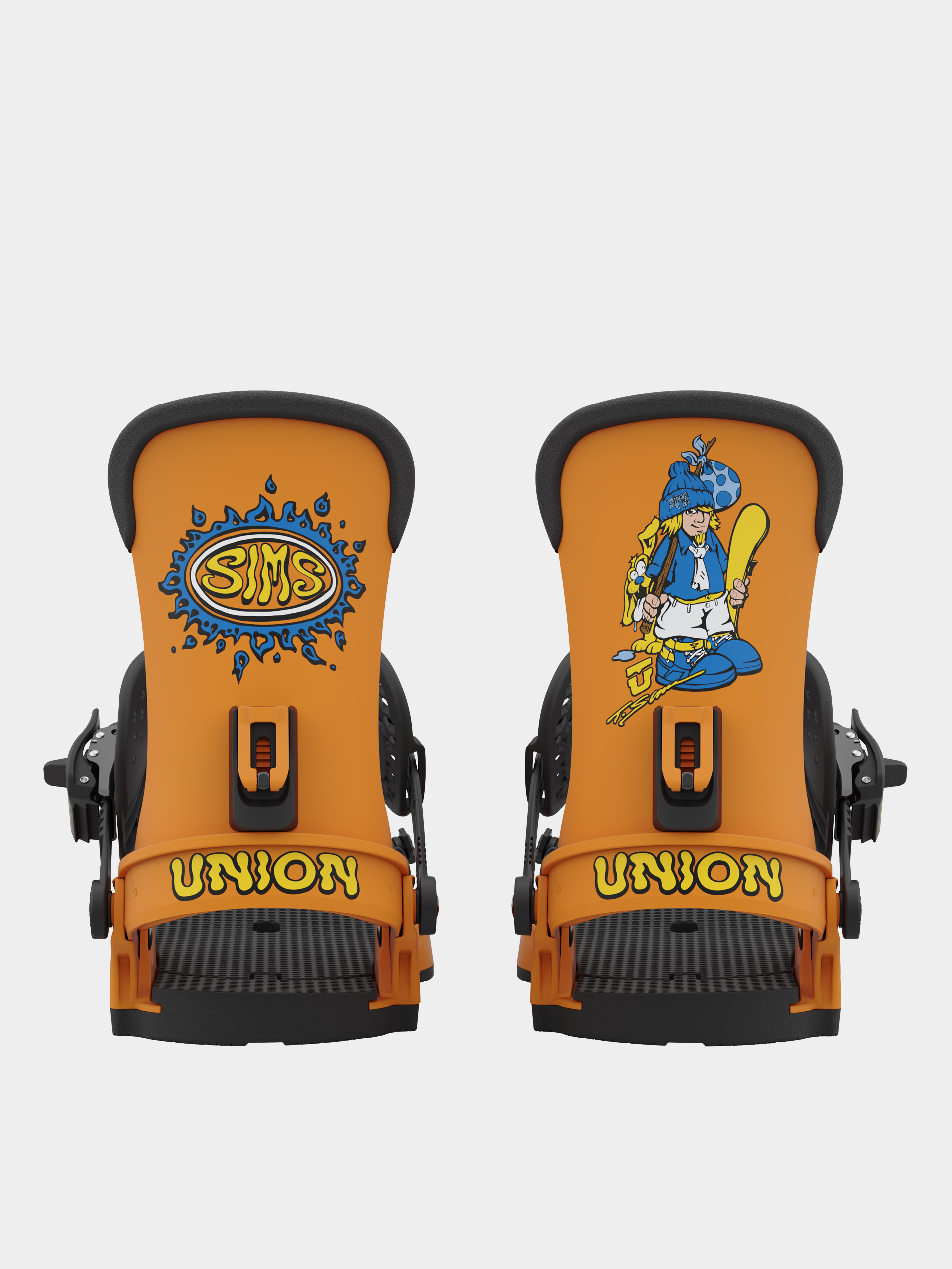 Mens Union Sims Nub 93 Snowboard bindings (orange)