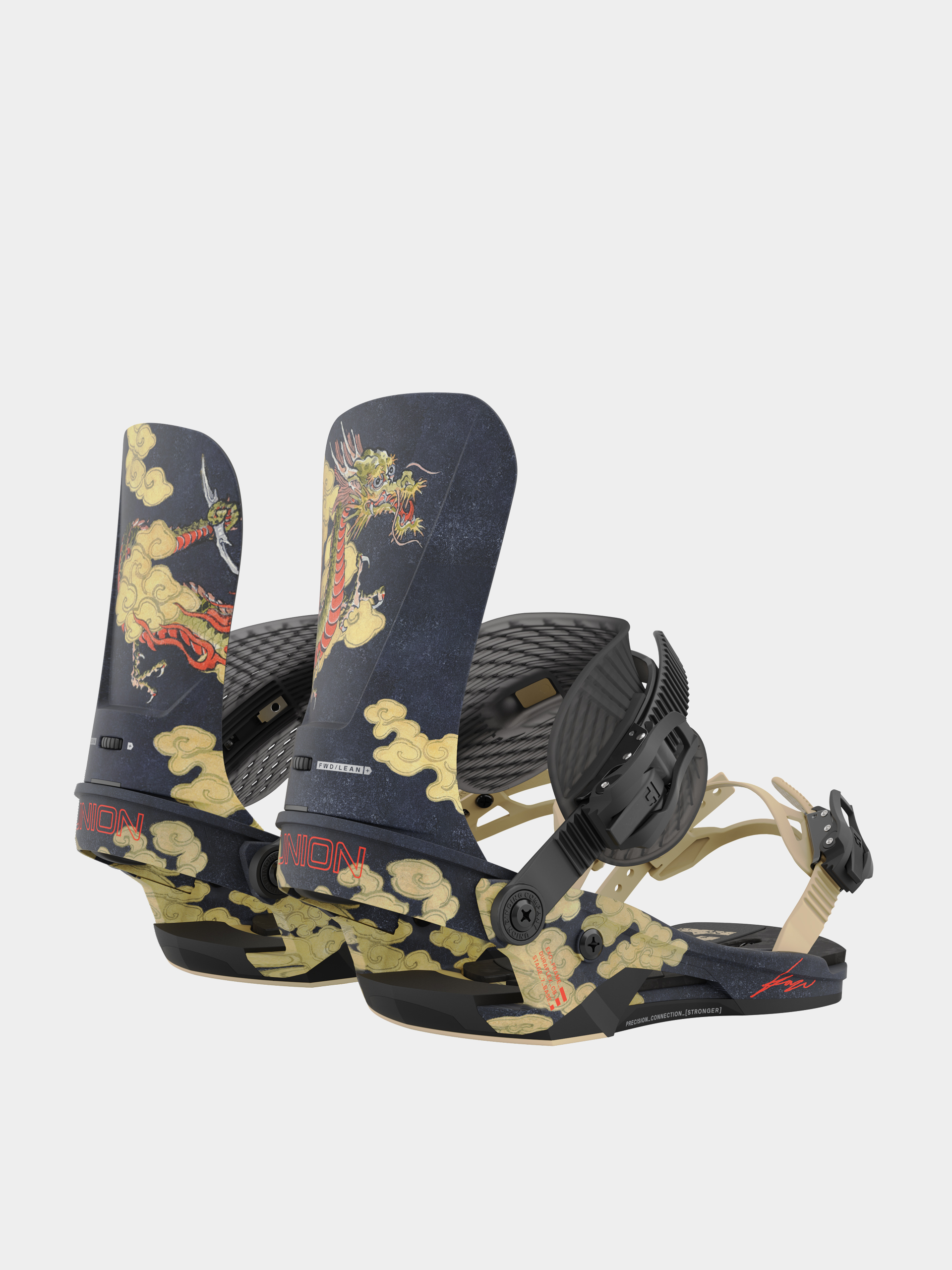 Union Kazu Kakubo Snowboard bindings - multicolor (dragon) 