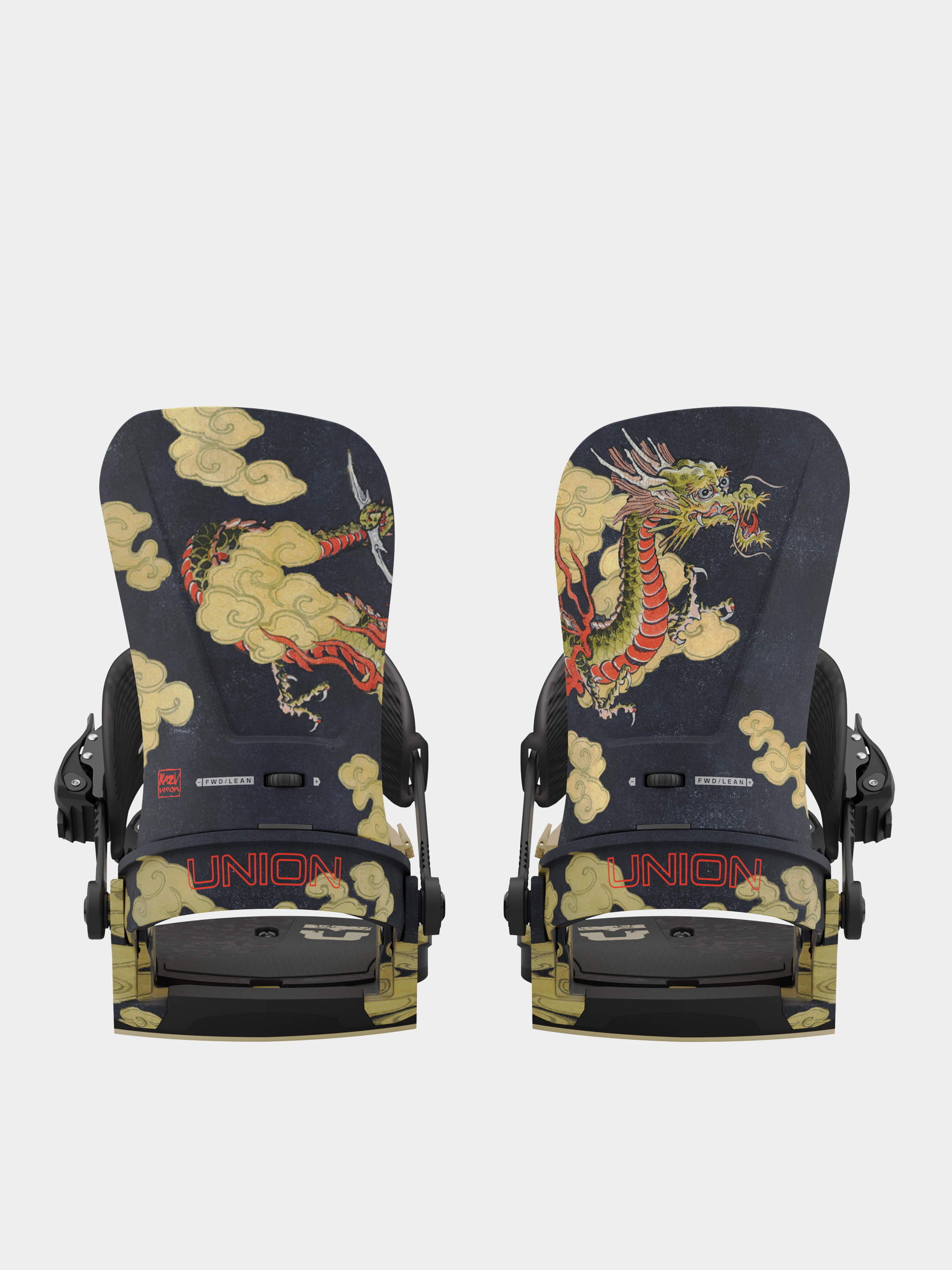 Union Kazu Kakubo Snowboard bindings - multicolor (dragon)