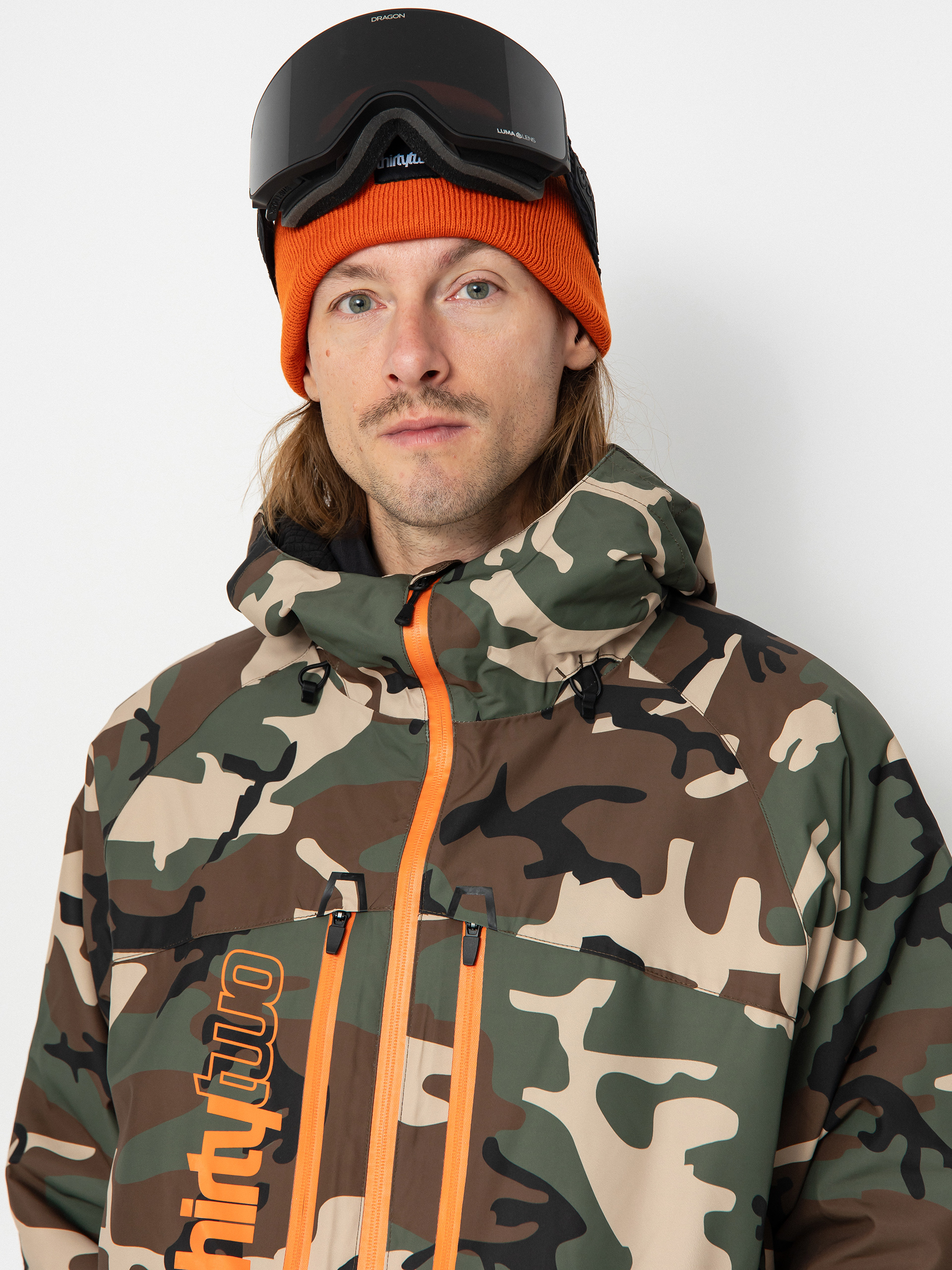 Mens ThirtyTwo Lashed Insulated Snowboard jacket (black/camo)