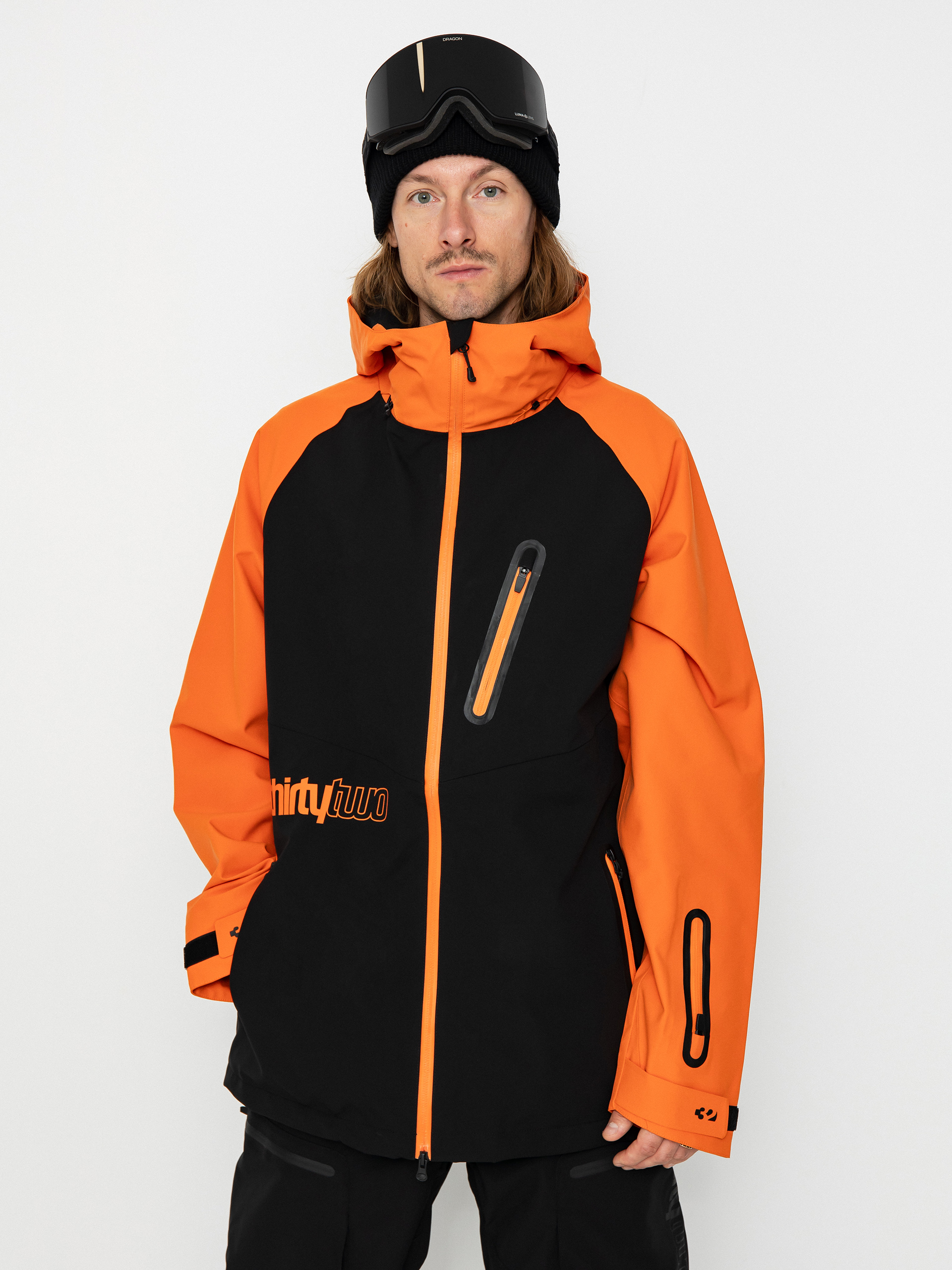 Mens ThirtyTwo Grasser Snowboard jacket (black/orange)