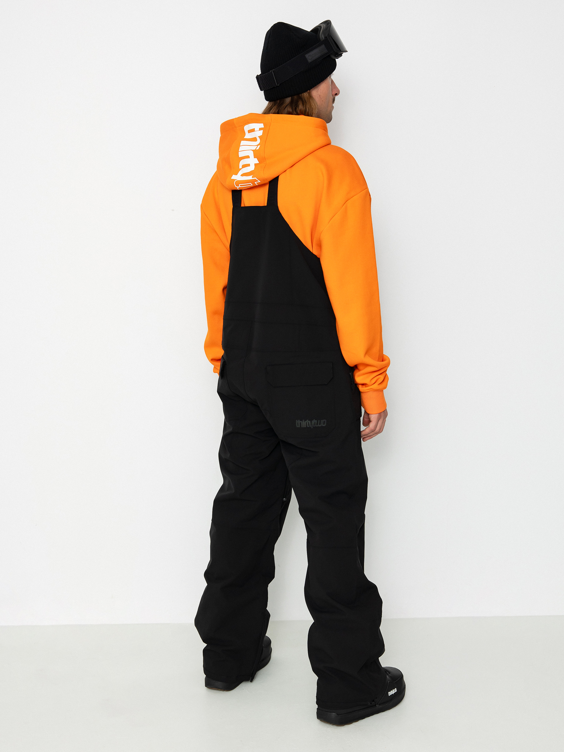 Mens ThirtyTwo Basement Bib Snowboard pants (black)