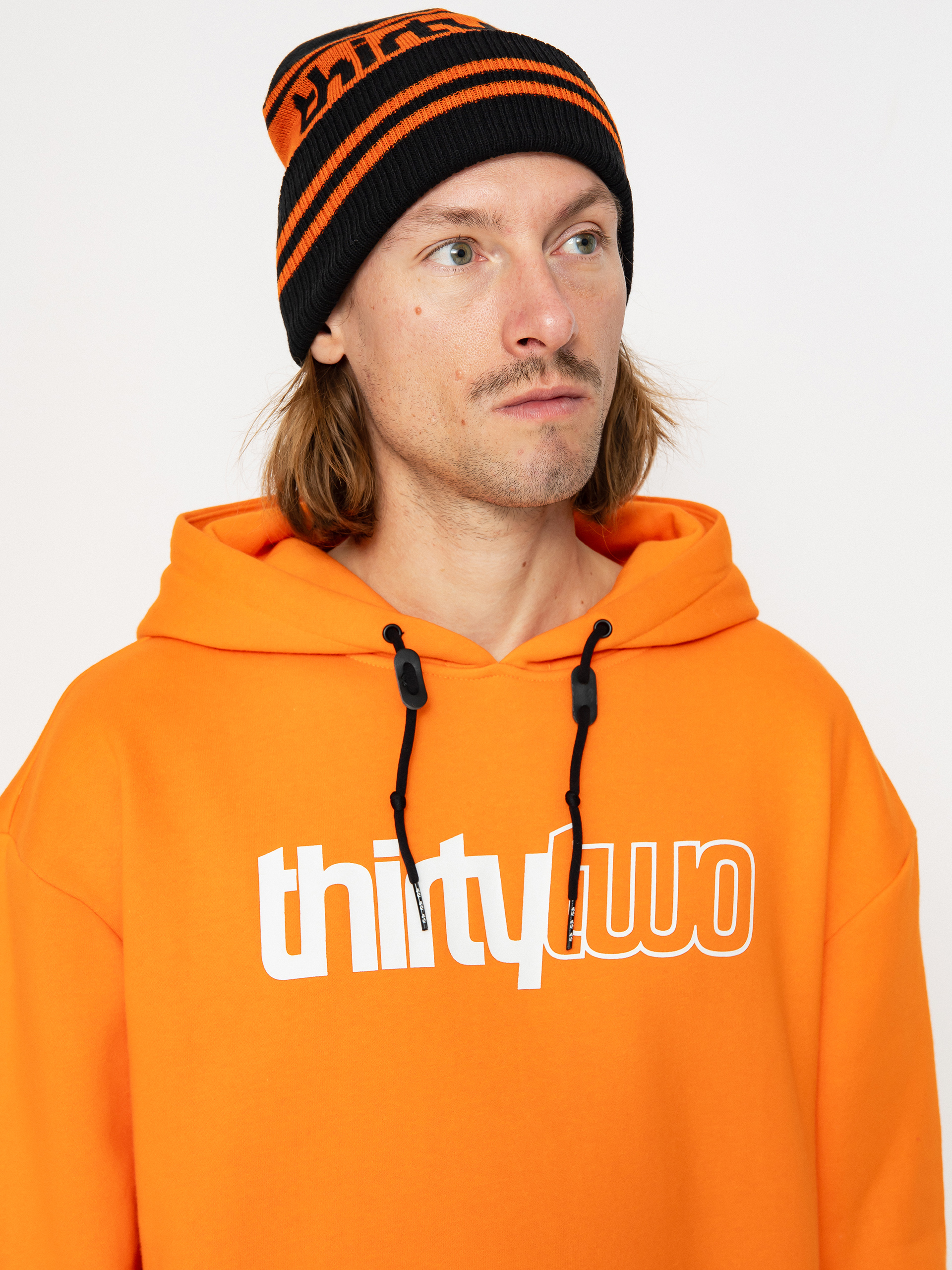 Mens ThirtyTwo Double Tech Active sweatshirt (orange)