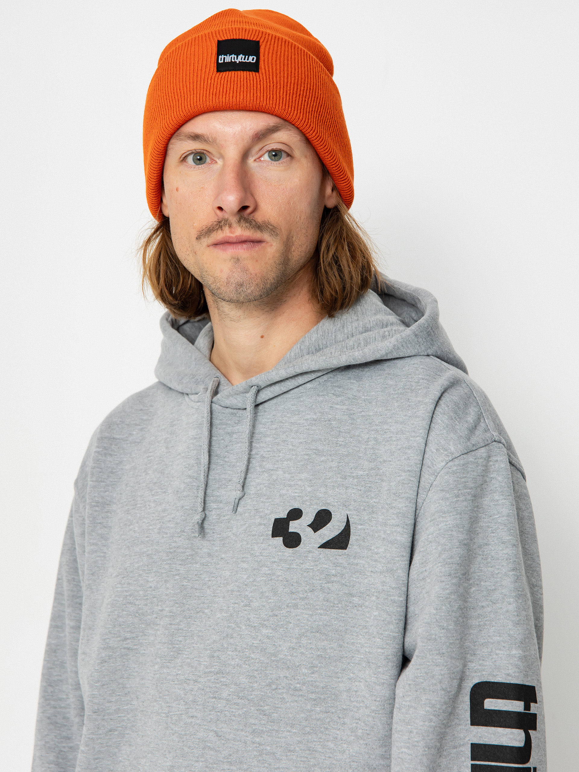 Grey hot sale orange hoodie