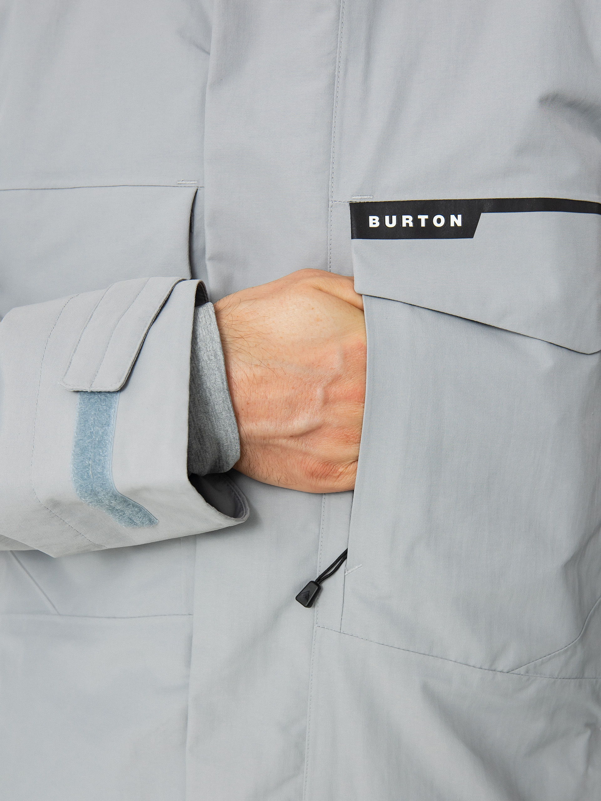 Mens Burton Covert 2.0 Snowboard jacket (silver sconce)