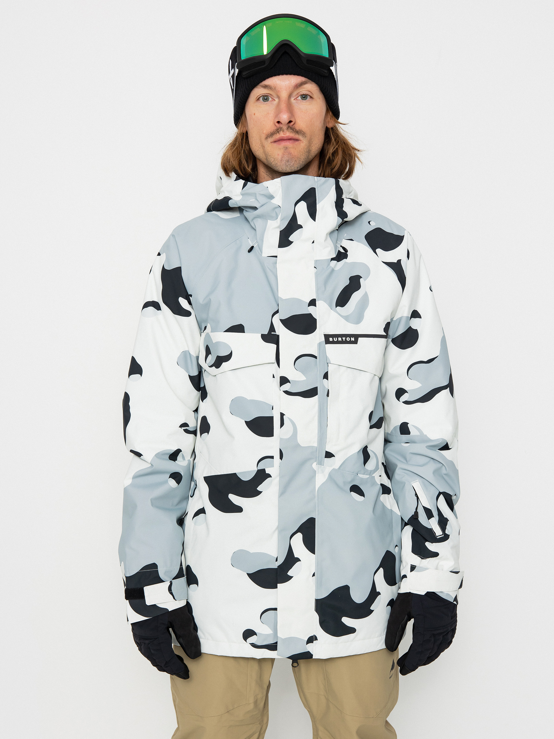 Montec White Camo Snowboard Jacket Burton Covert Snowboard