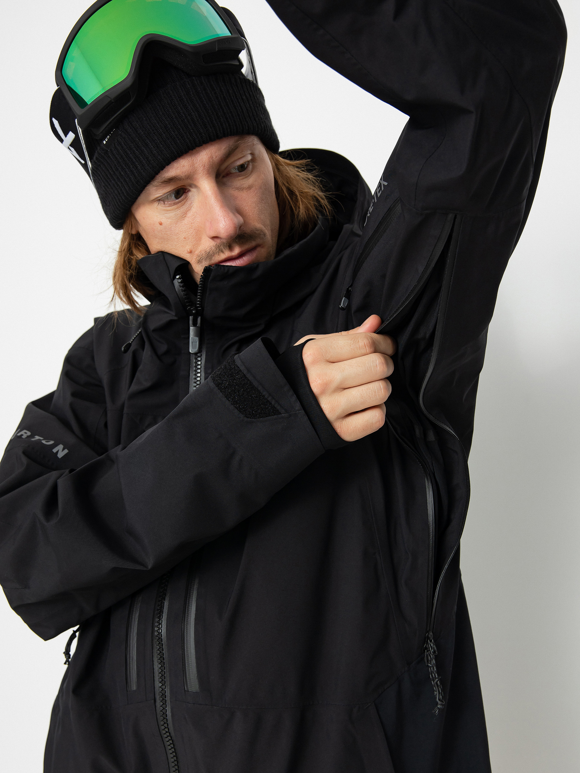 Burton black snowboard jacket hotsell