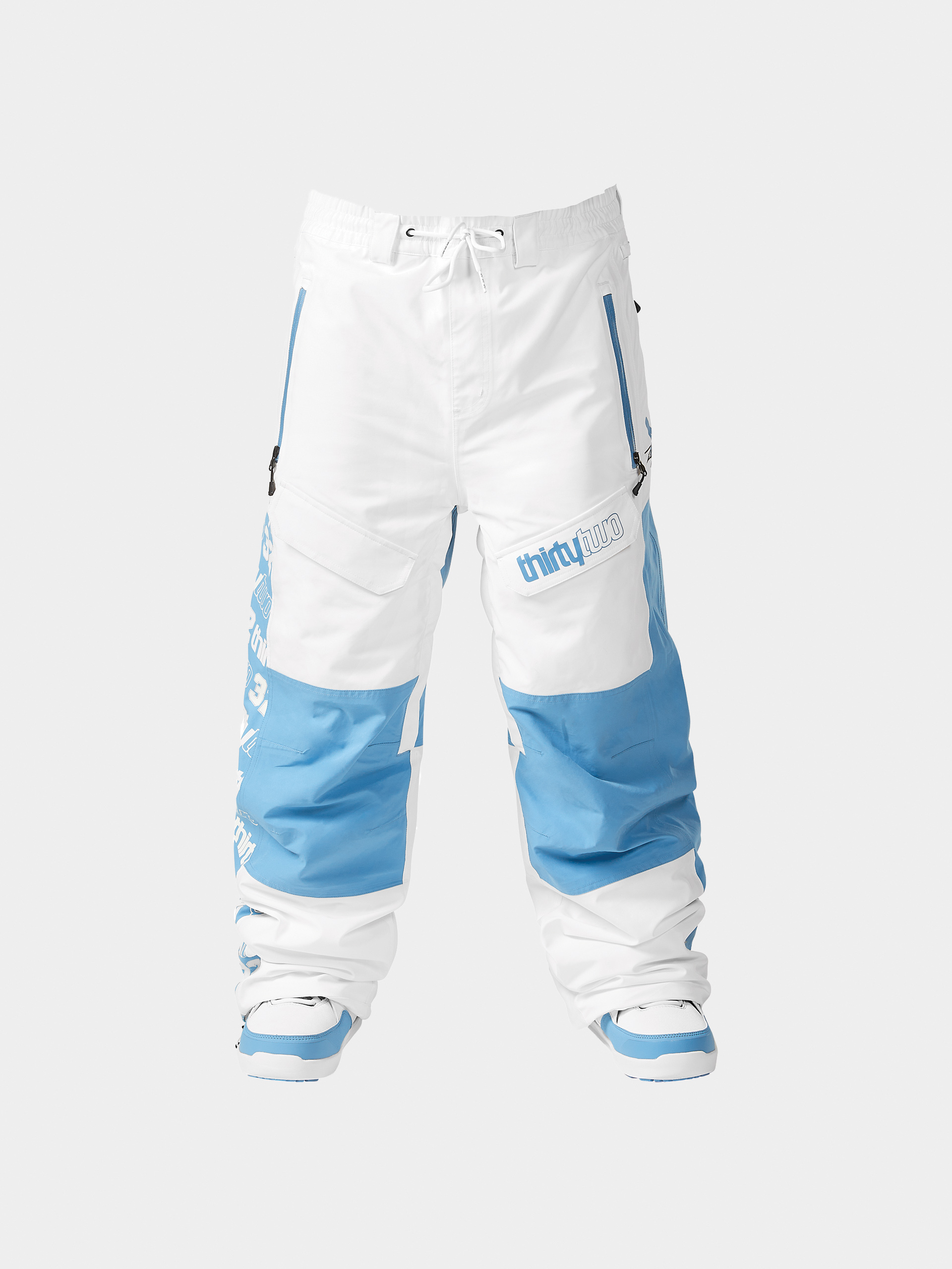 Mens ThirtyTwo Sweeper Xlt Snowboard pants (white/blue)