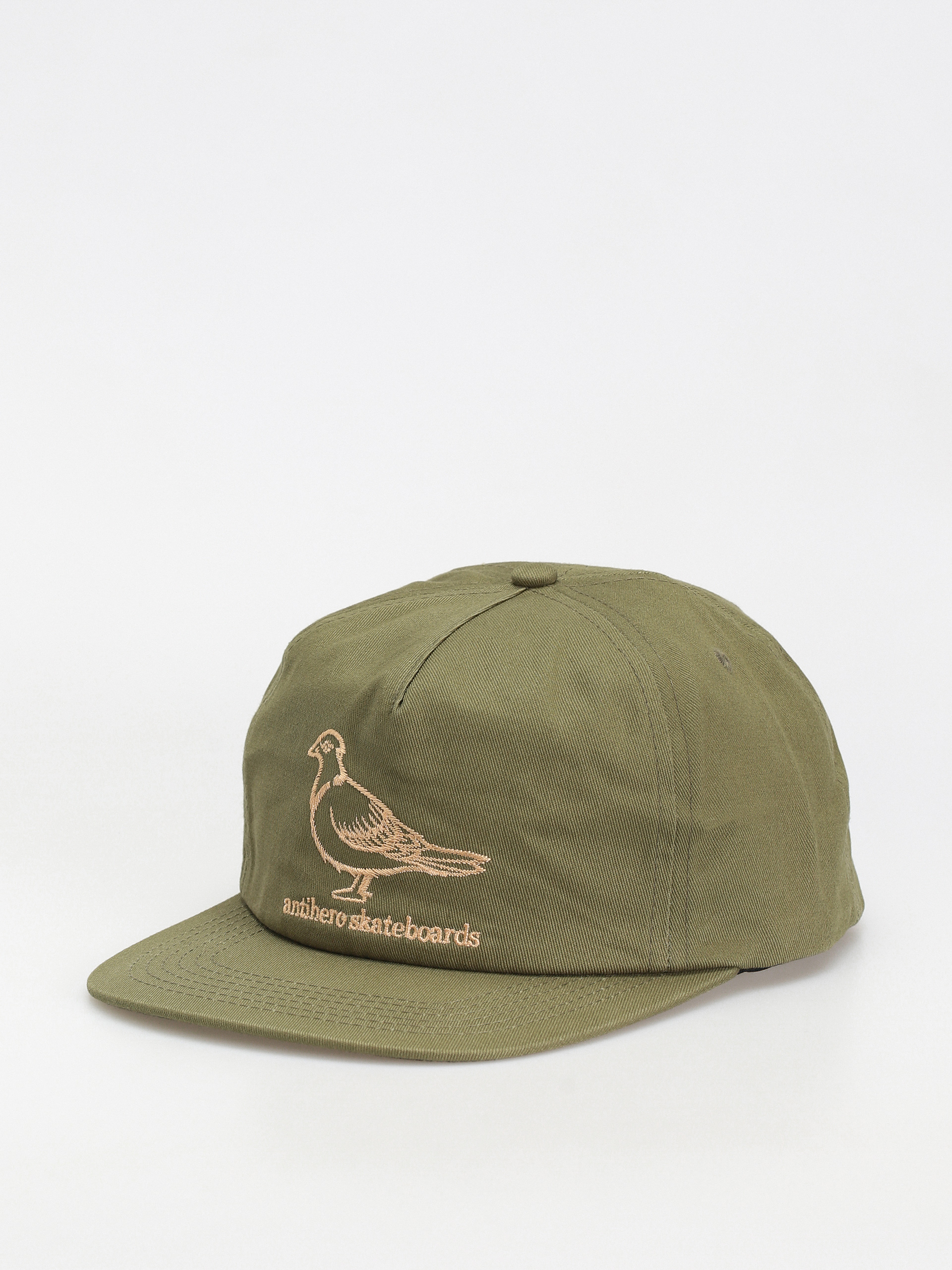 Antihero Basic Pigeon Snapback Cap (moss green)