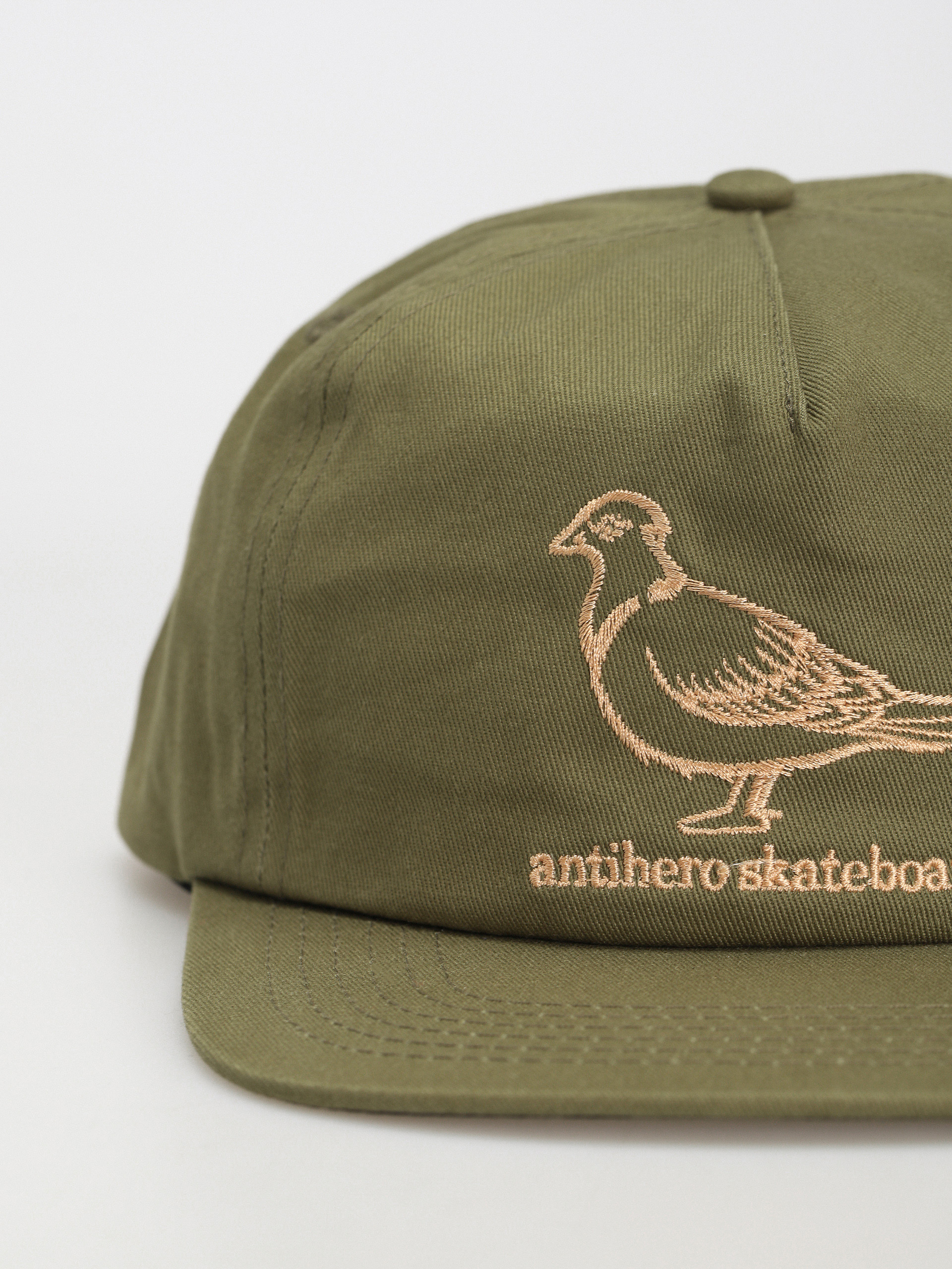 Antihero Basic Pigeon Snapback Cap (moss green)