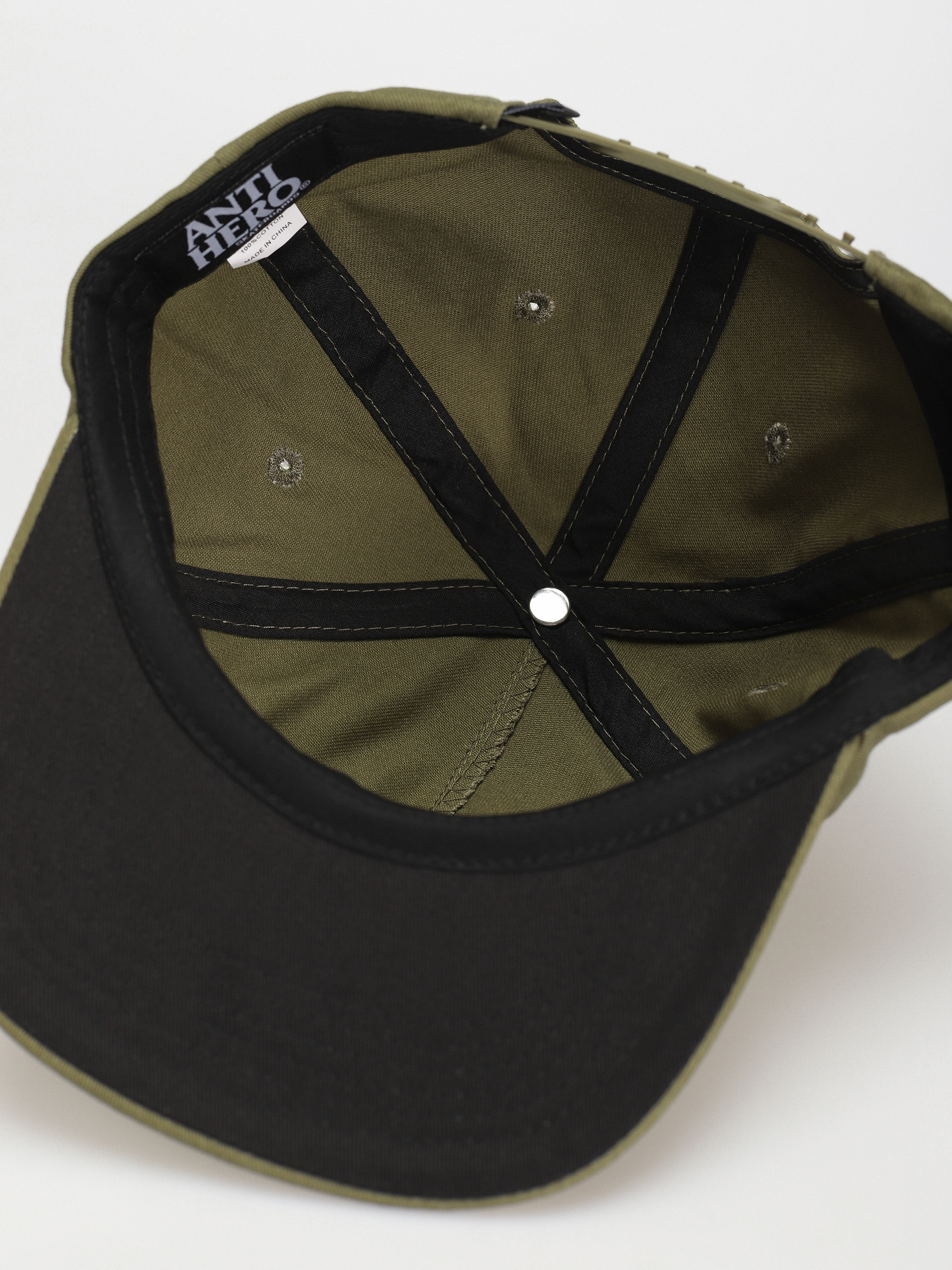 Antihero Basic Pigeon Snapback Cap (moss green)