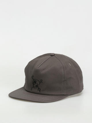 Krooked Adj Style Snapback Cap (charcoal/black)