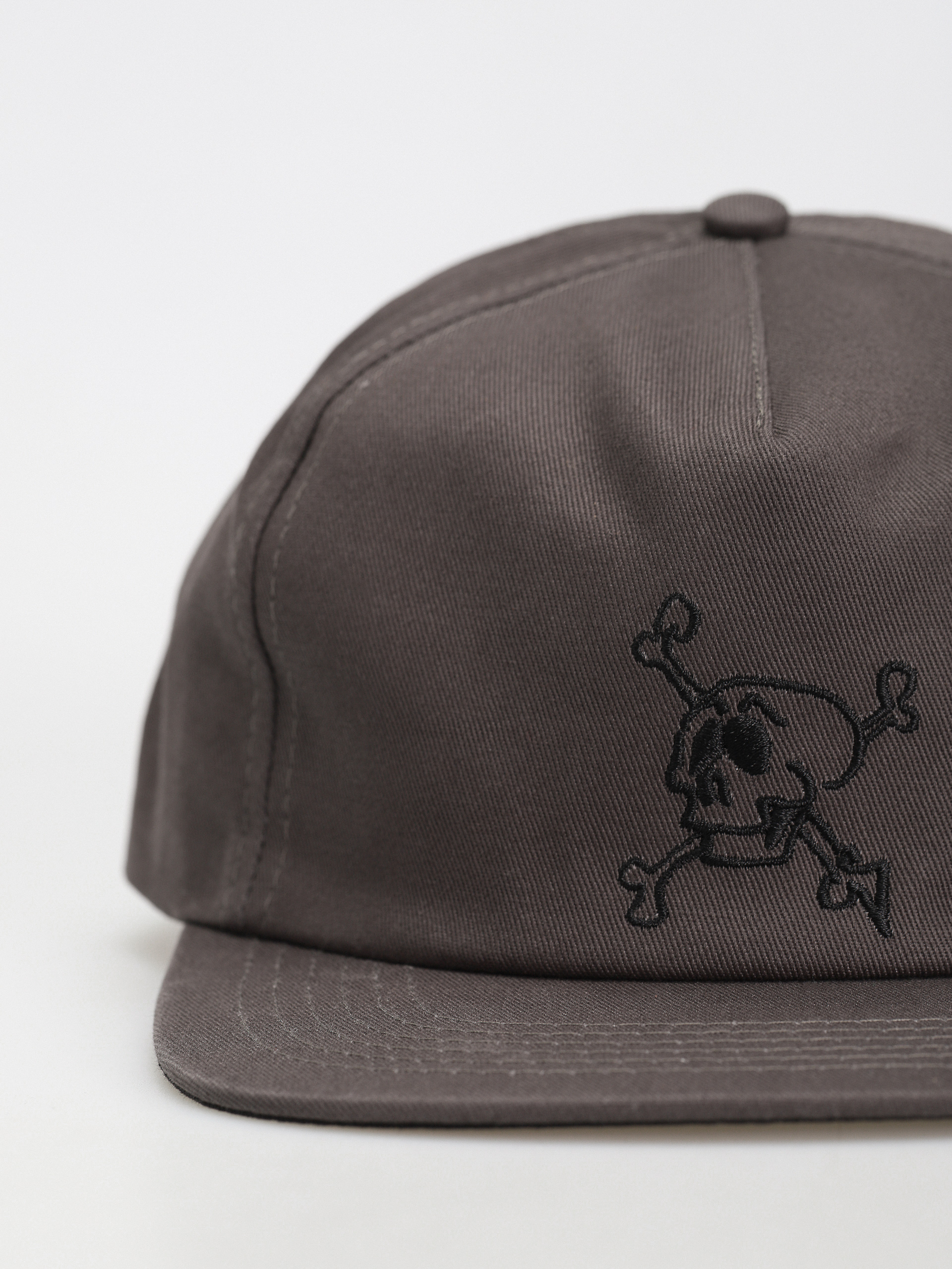 Krooked Adj Style Snapback Cap (charcoal/black)