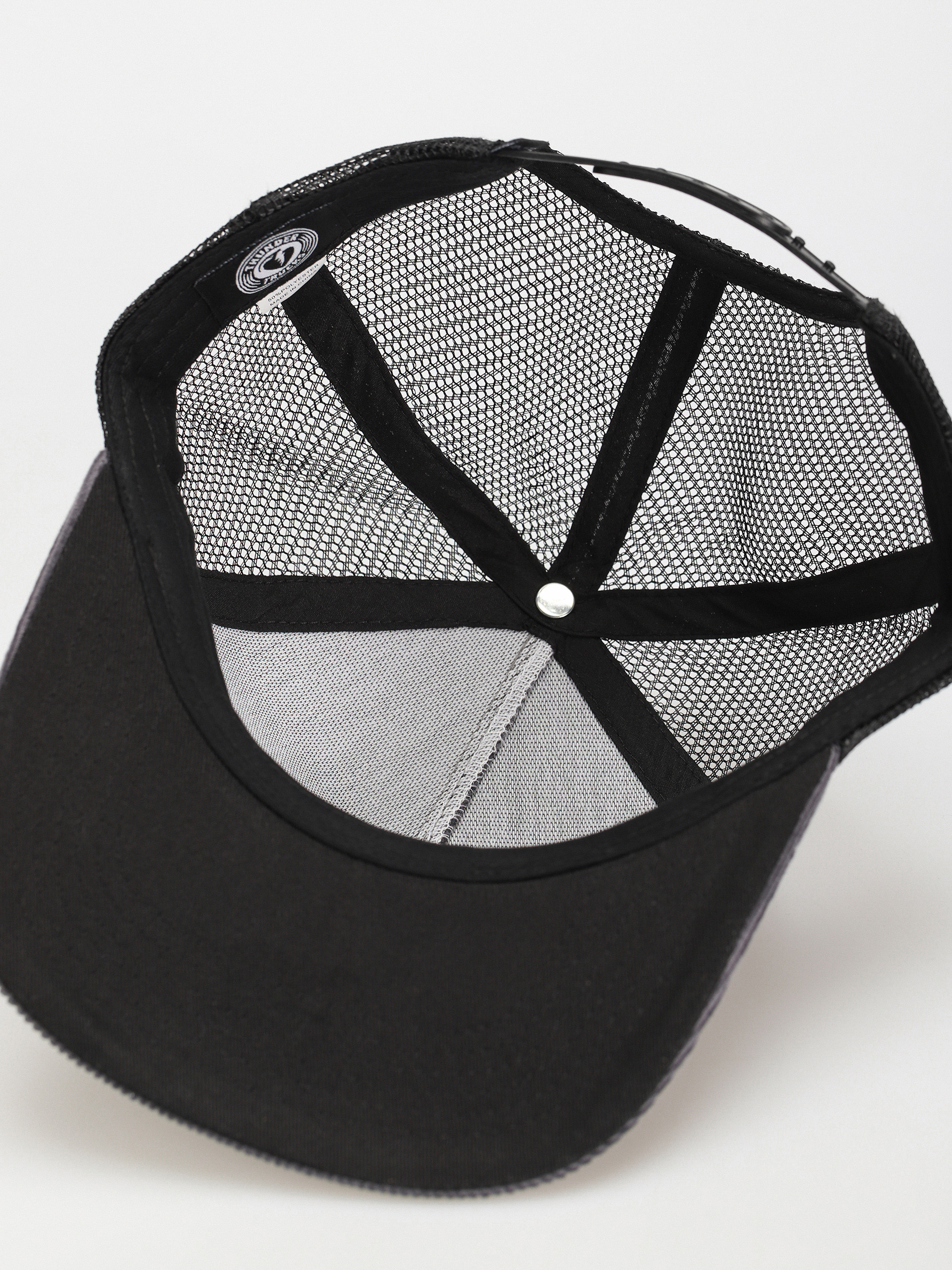 Thunder Adj Script Ptch Snapback Cap (charcoal/black)