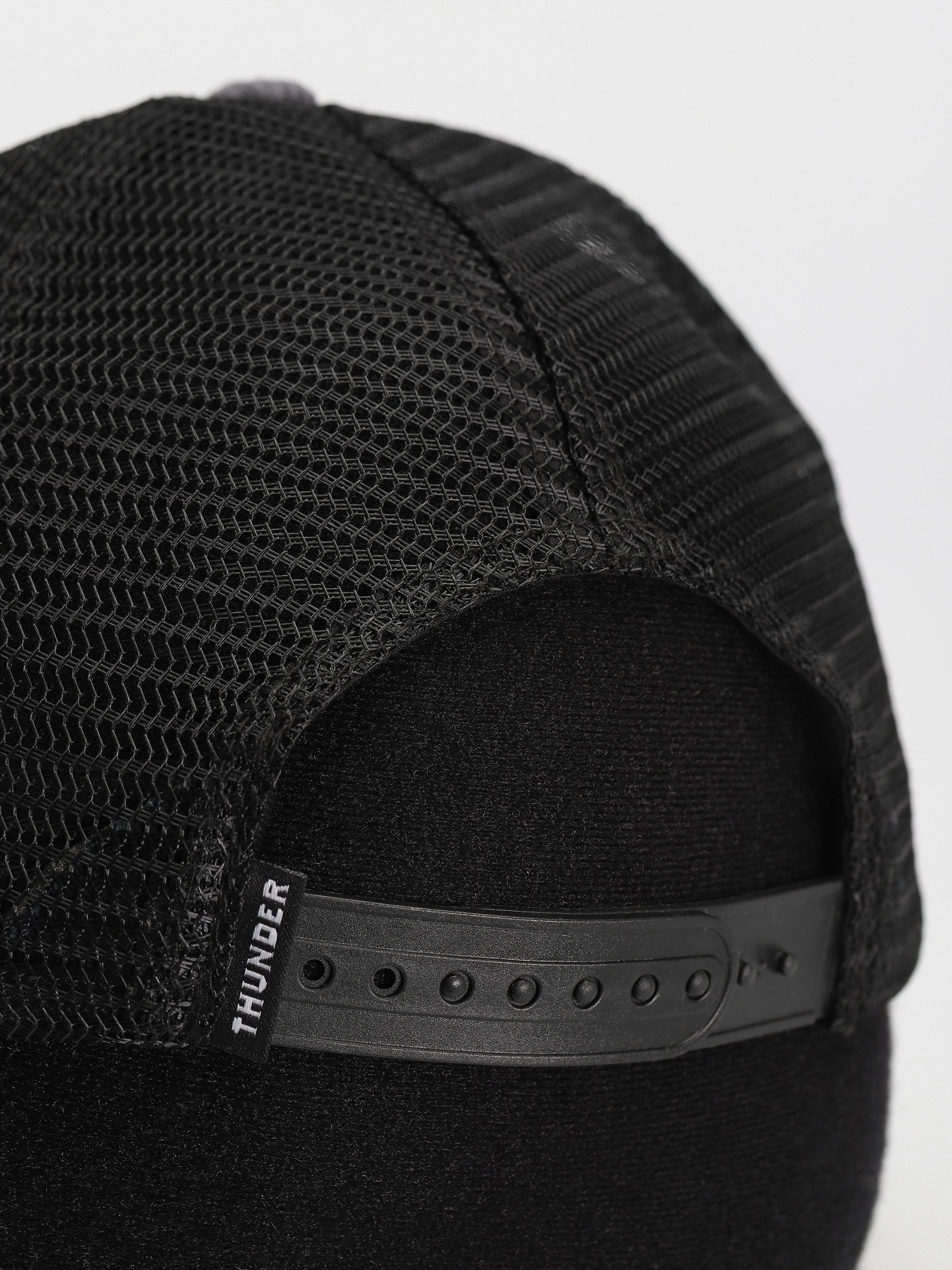 Thunder Adj Script Ptch Snapback Cap (charcoal/black)