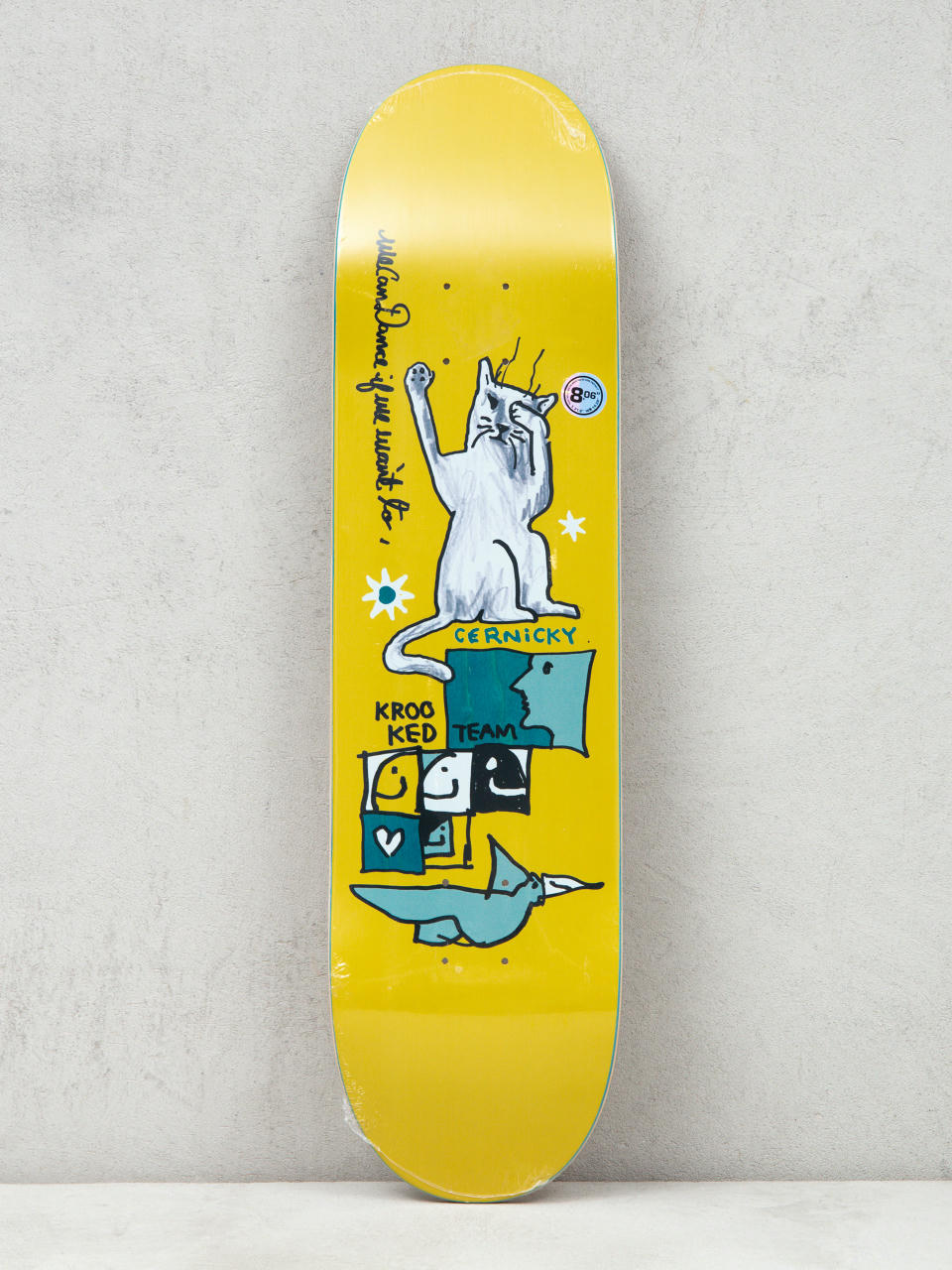 Krooked New Pro One Off Deck (yellow)