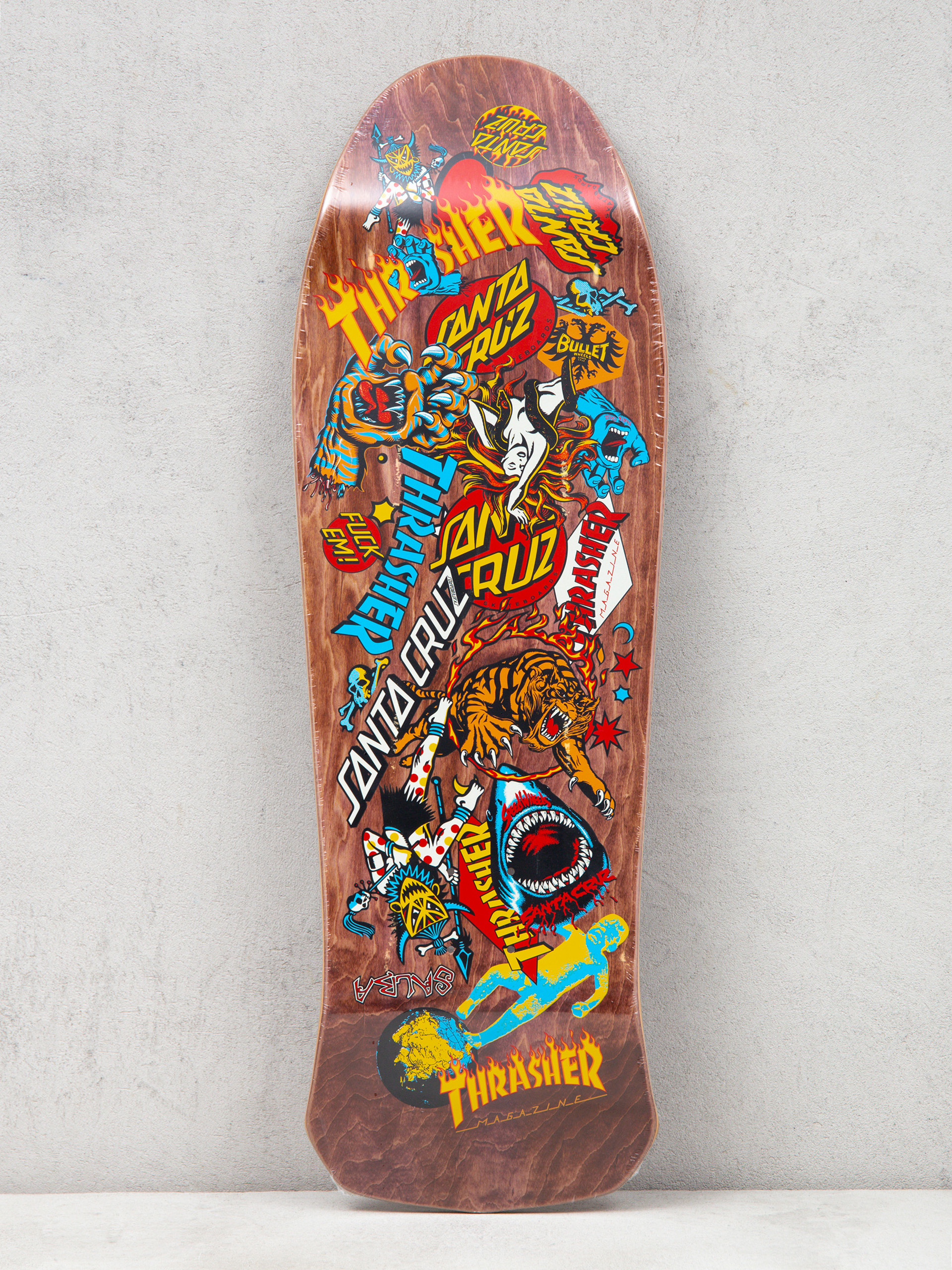 Santa Cruz X Thrasher Salba Oops Deck (brown)