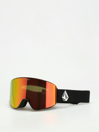Volcom Odyssey Snowboardbrille (matte black/red chrome+bl yellow)